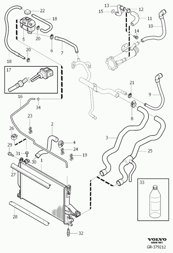 Volvo 30760100 - Vas de expansiune, racire aaoparts.ro