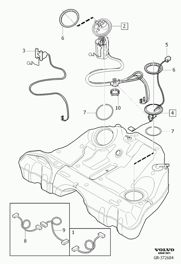 Volvo 30761739 - Modul alimentare combustibil aaoparts.ro