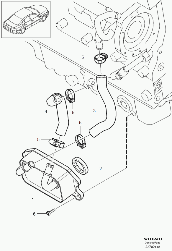 Volvo 30 637 339 - Etansare, racire ulei aaoparts.ro