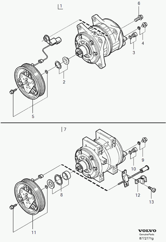 Volvo 8 601 535 - Compresor, climatizare aaoparts.ro