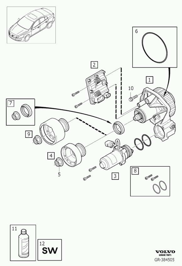 Volvo 31 325 413 - Repair kit aaoparts.ro