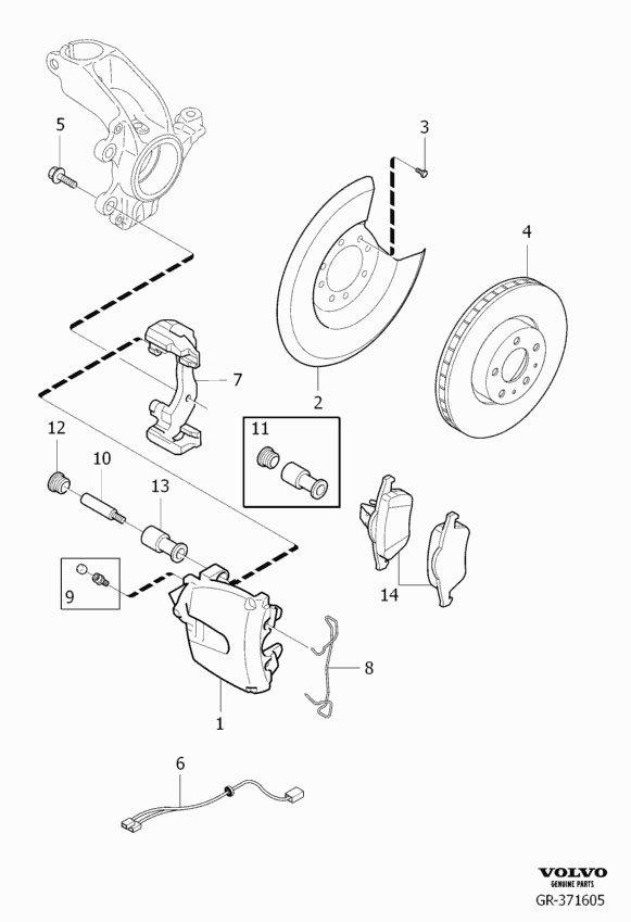 Volvo 31362412 - Set frana, frana disc aaoparts.ro