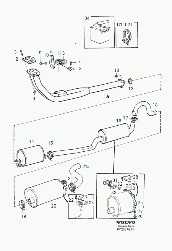 Volvo 975259 - Conector teava, sistem de esapament aaoparts.ro