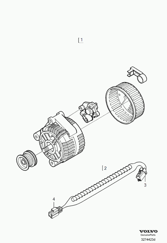 Volvo 36050264 - Generator / Alternator aaoparts.ro