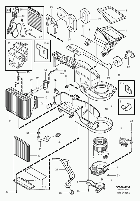 Volvo 8 693 262 - Rezistor, ventilator habitaclu aaoparts.ro