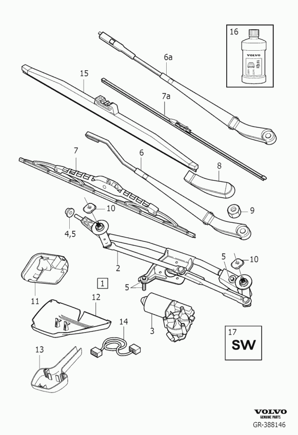 Volvo 30784428 - Lamela stergator aaoparts.ro