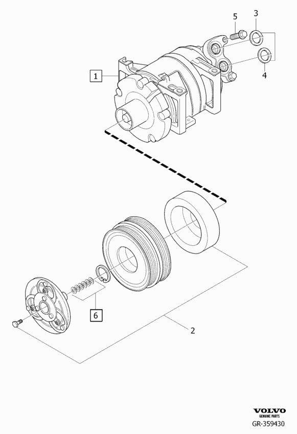 ACAUTO AC-06VI02 - Cupla magnetica, climatizare aaoparts.ro