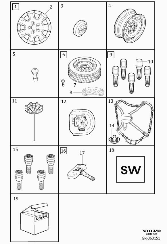 Volvo 31 302 098 - Set reparatie, supapa (sist. contr. pres. pneu) aaoparts.ro