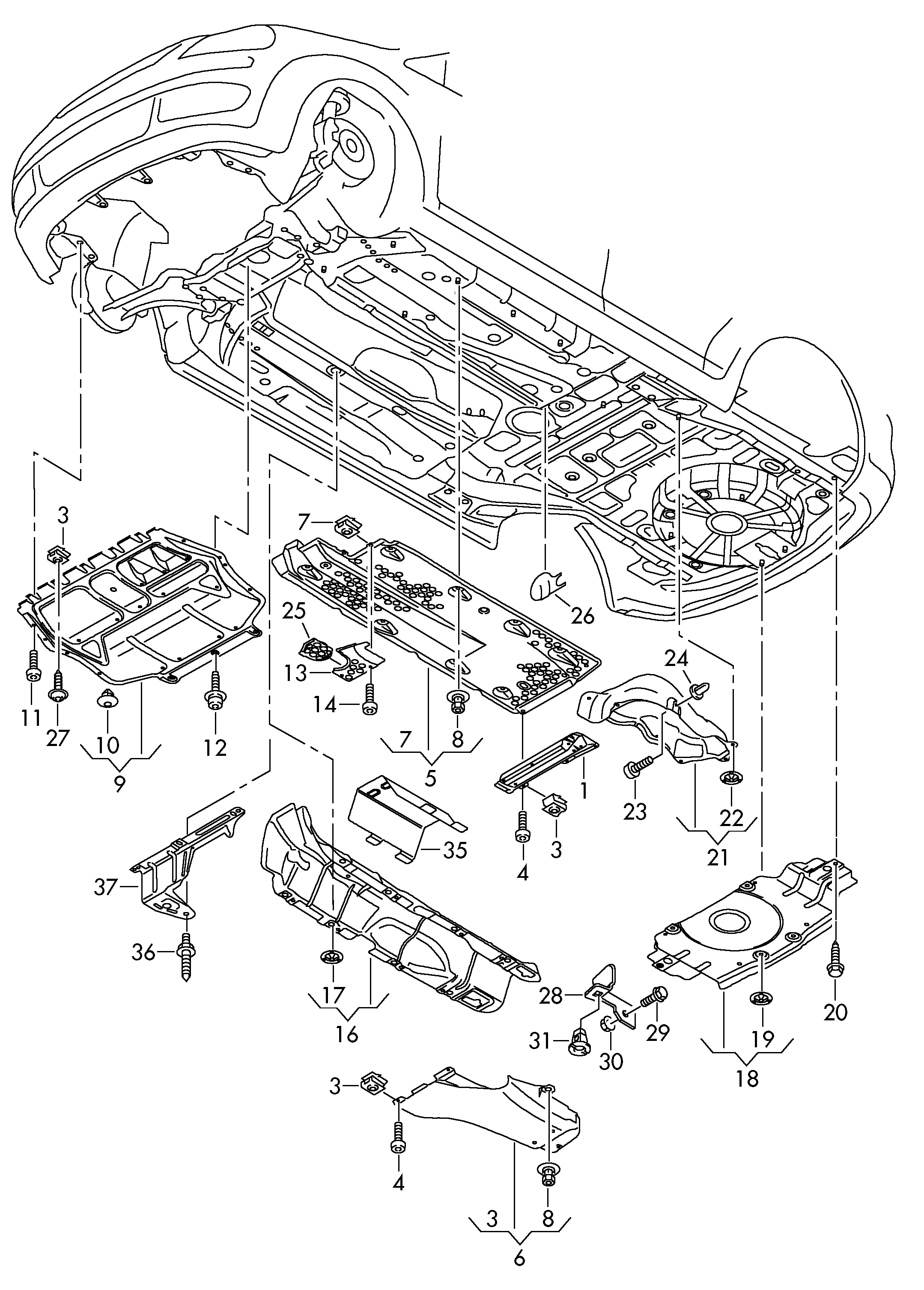 VAG 1K0 825 237 AG - Material amortizare zgomot, nisa motor aaoparts.ro