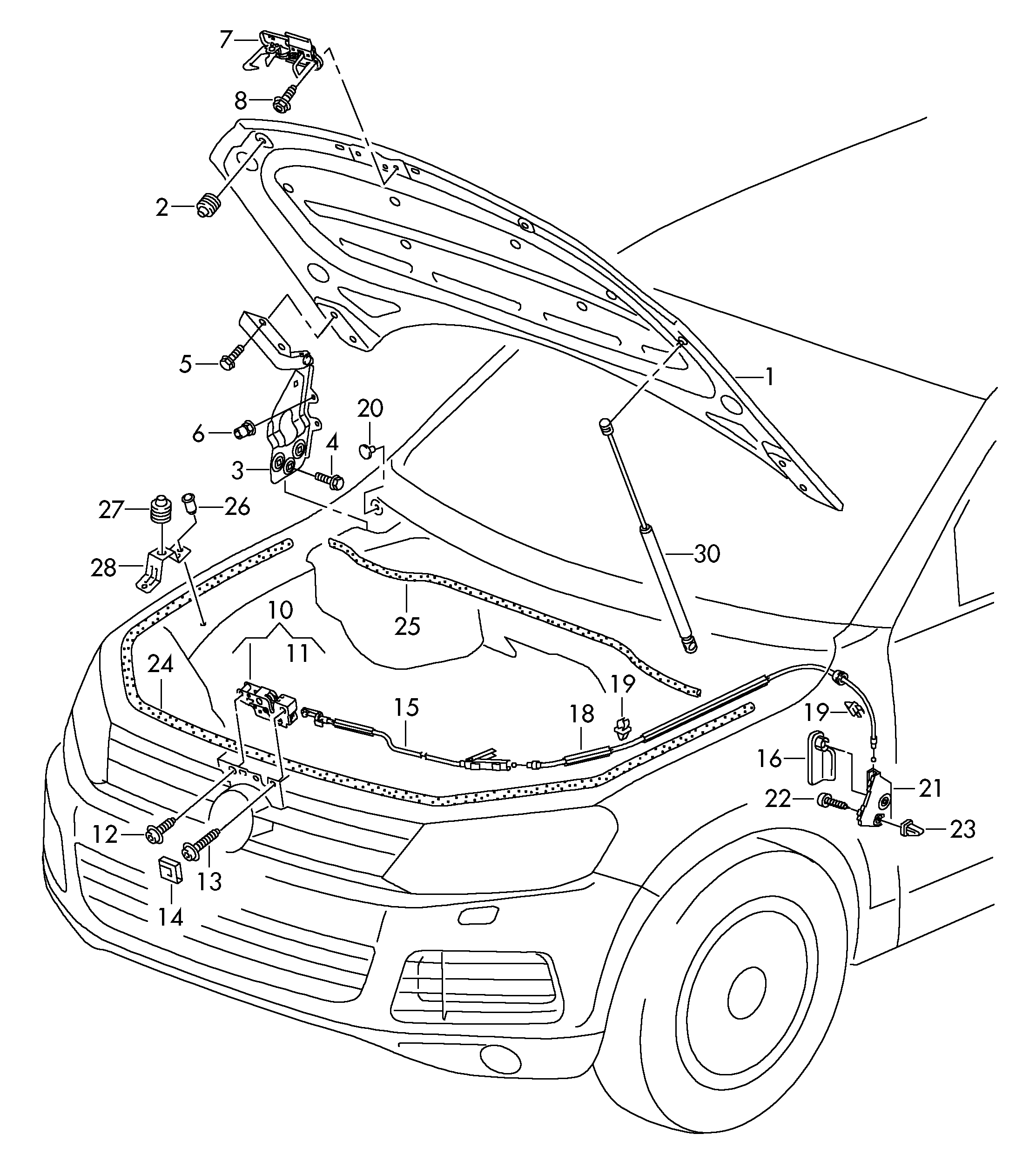 VW 7P6 823 359 - Amortizor capota aaoparts.ro