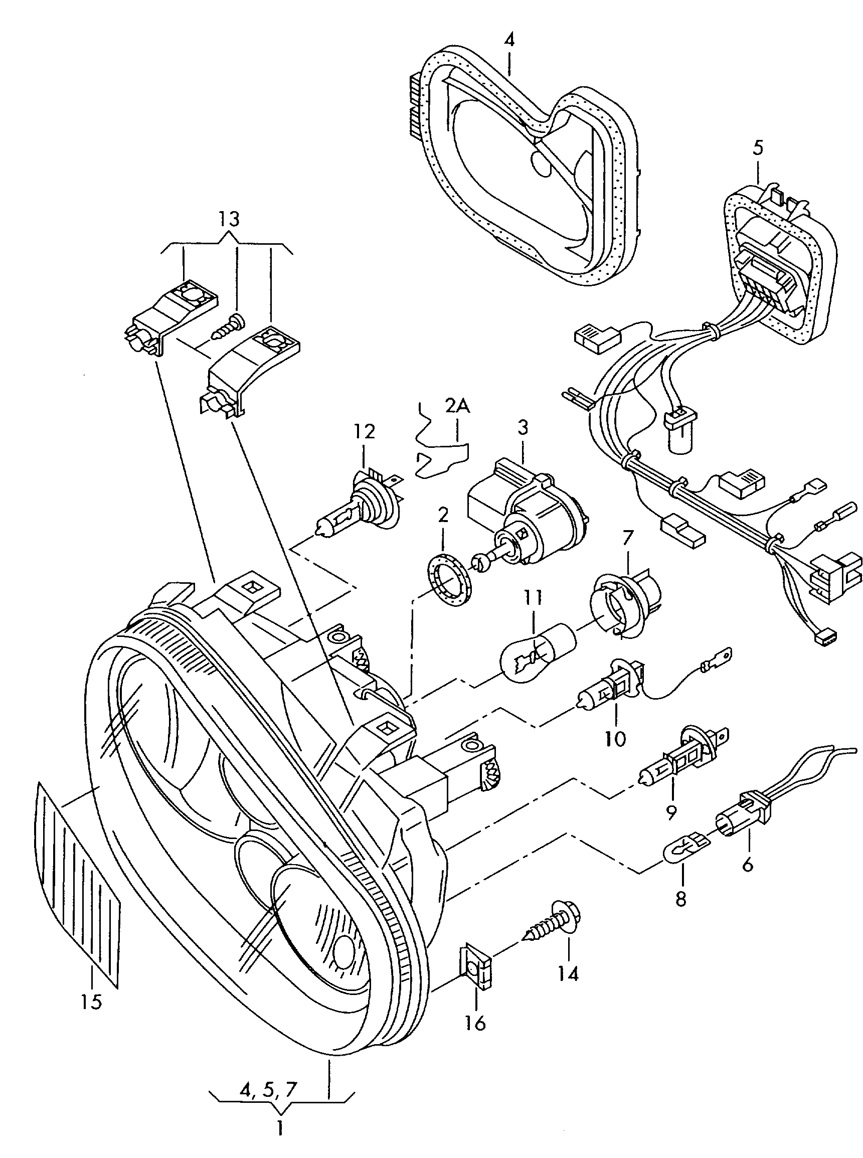 VAG 1J1941017F - Far aaoparts.ro