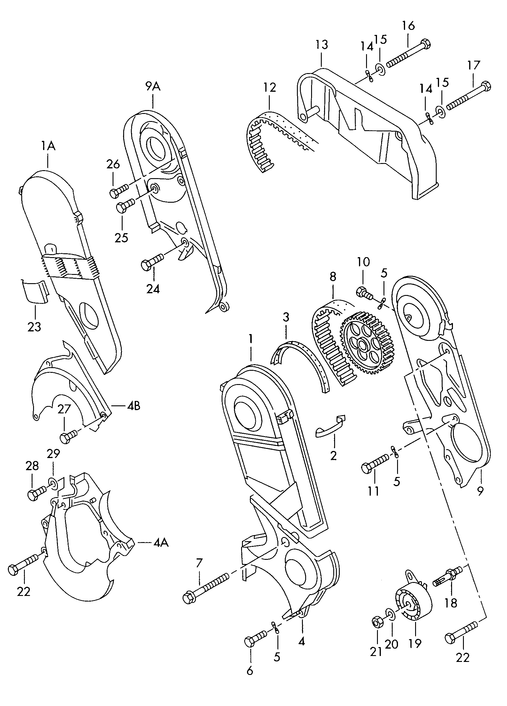 Skoda N 010 377 1 - Set curea de distributie aaoparts.ro