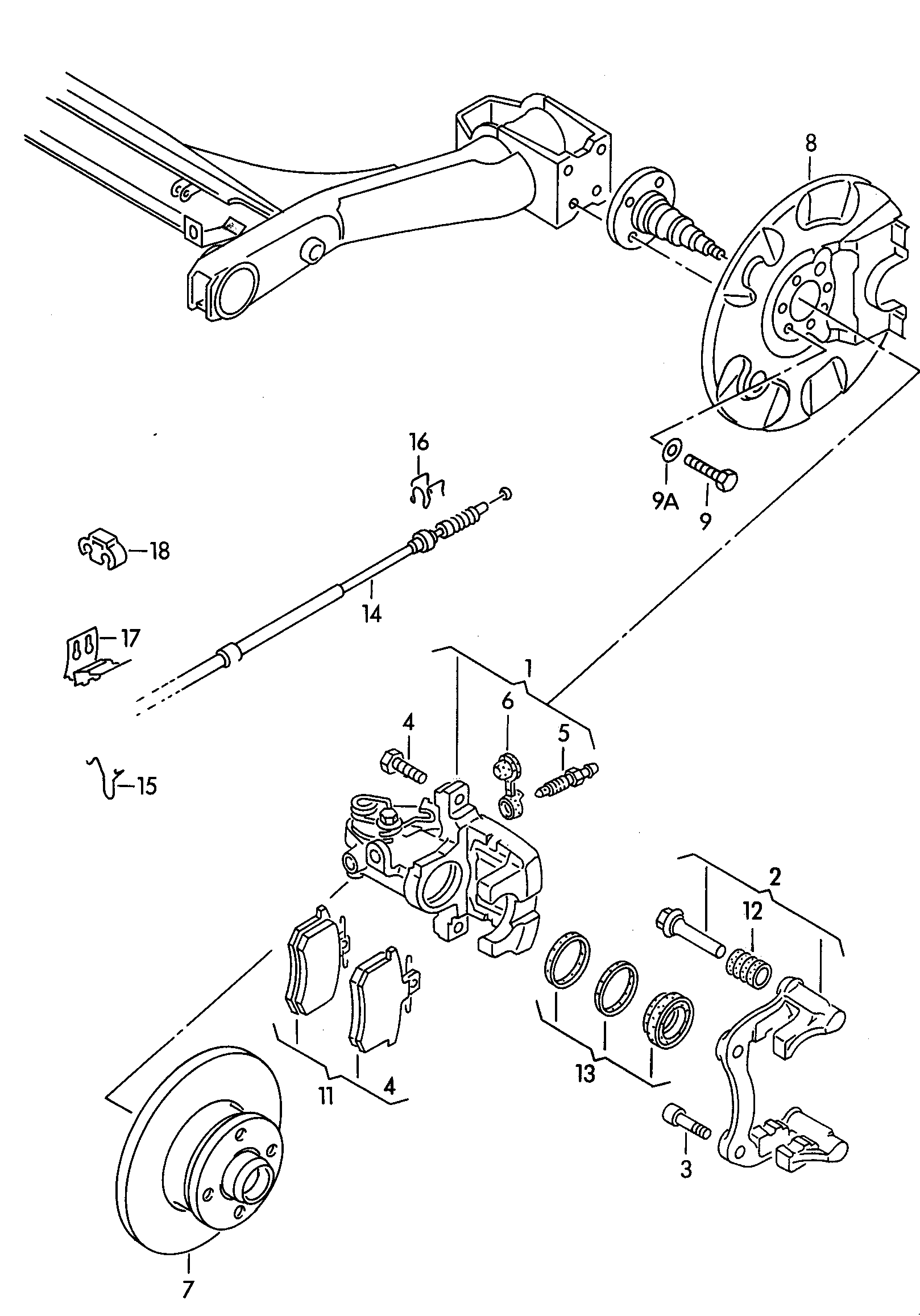 VAG 1H0 698 451 F - Set placute frana,frana disc aaoparts.ro