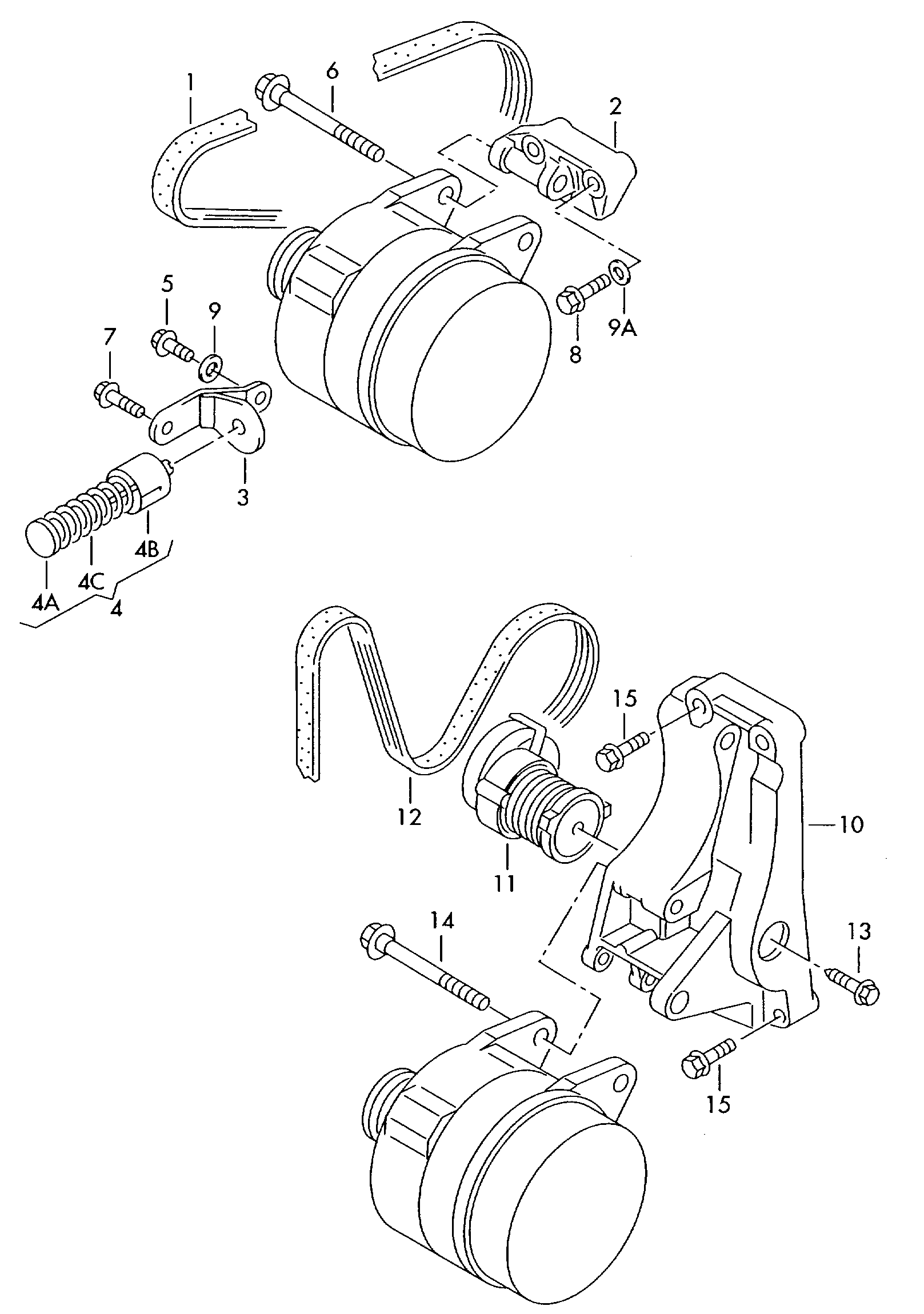 Seat 030 903 137 T - Curea transmisie cu caneluri aaoparts.ro