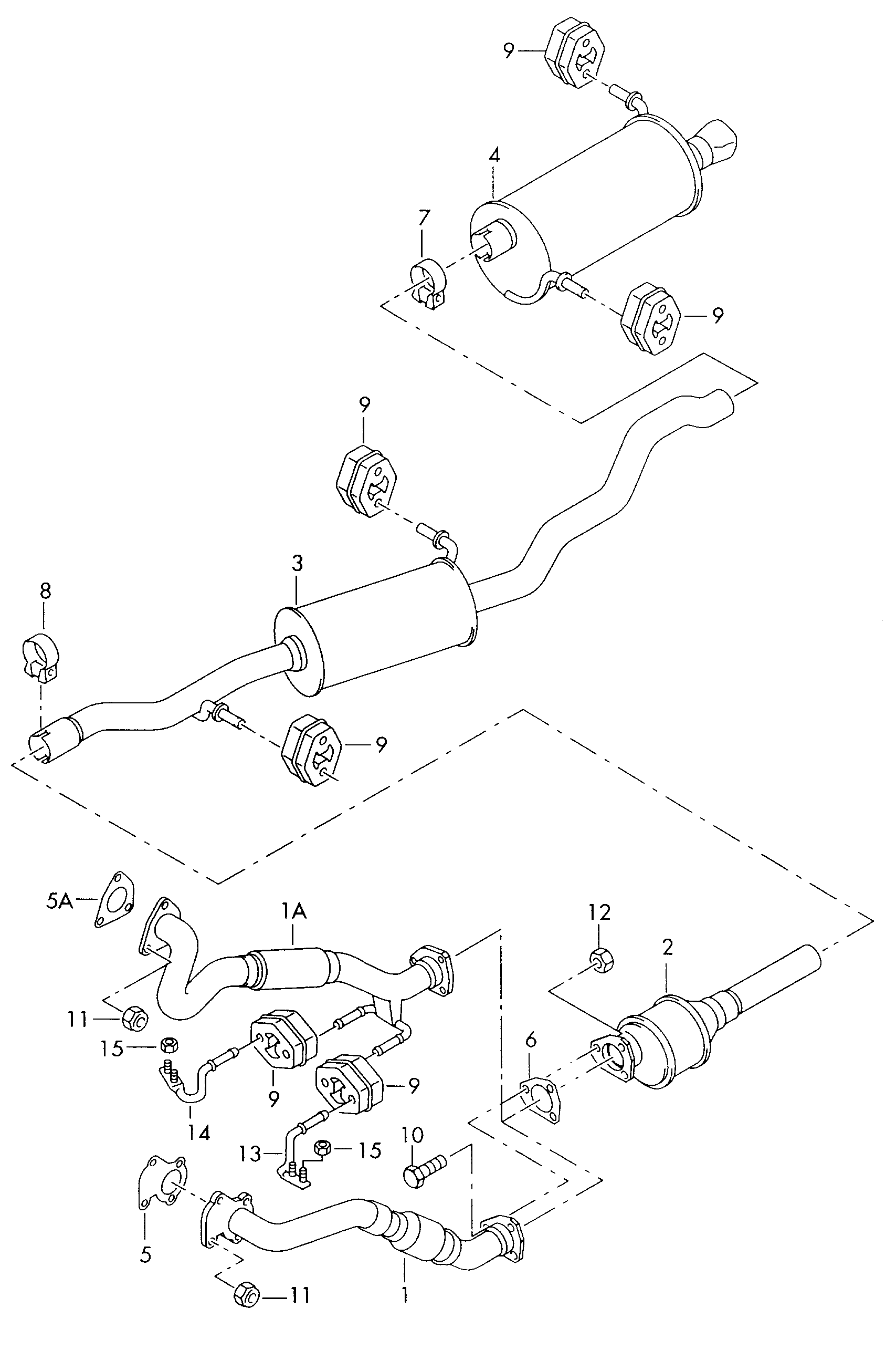VAG 191 253 139G - Conector teava, sistem de esapament aaoparts.ro