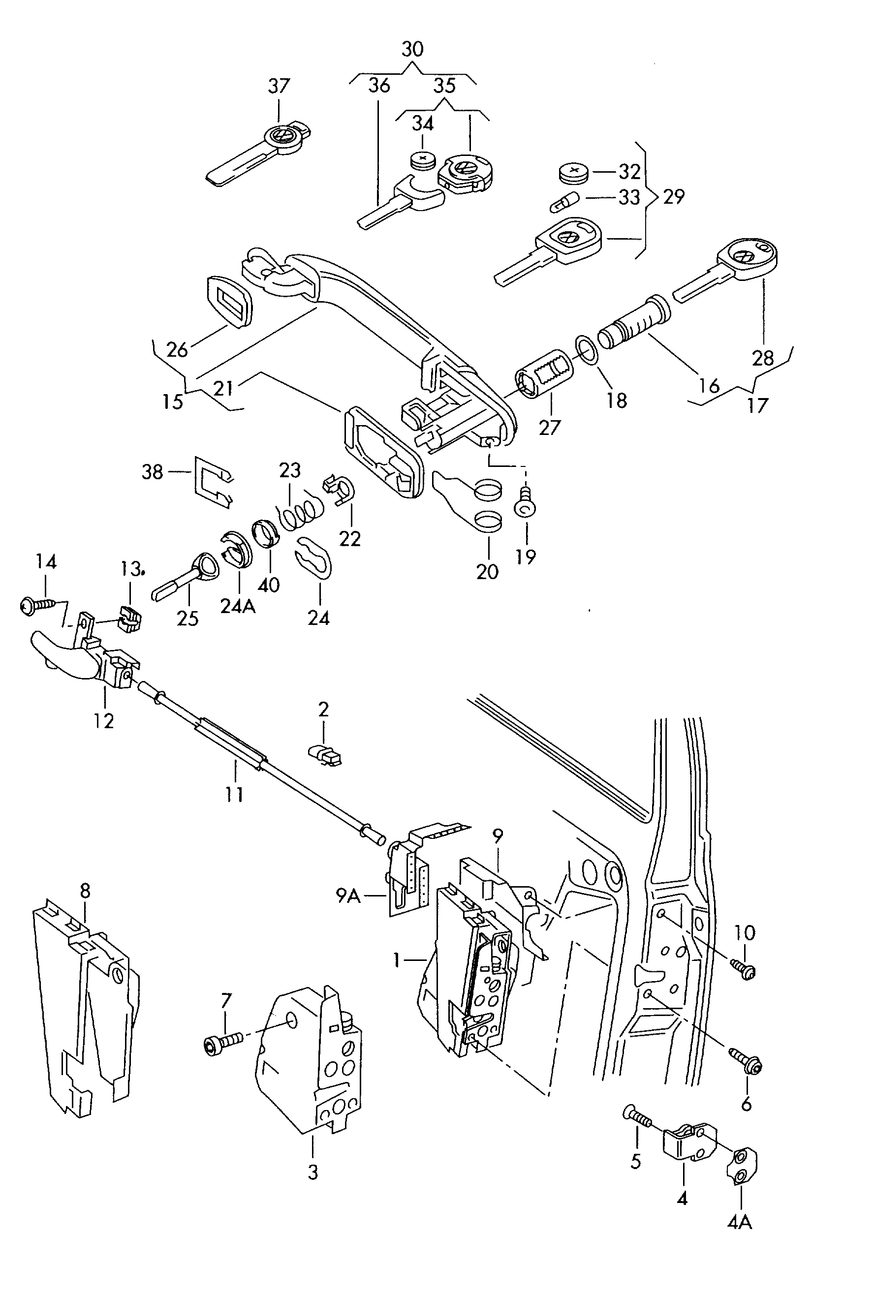 Metzger 2310540 - Maner usa aaoparts.ro