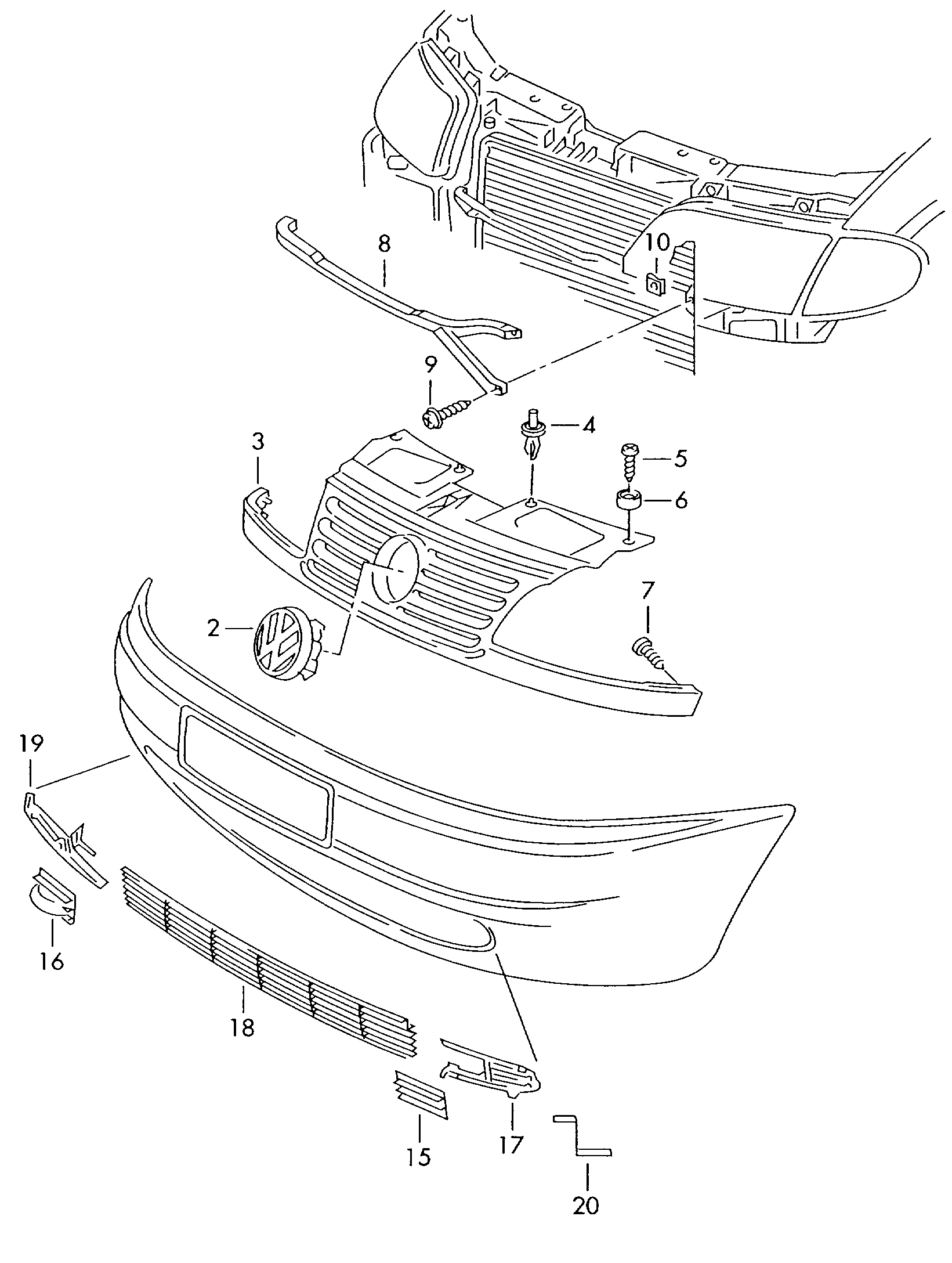 VAG 7M0854703B - Grila ventilatie, bara protectie aaoparts.ro