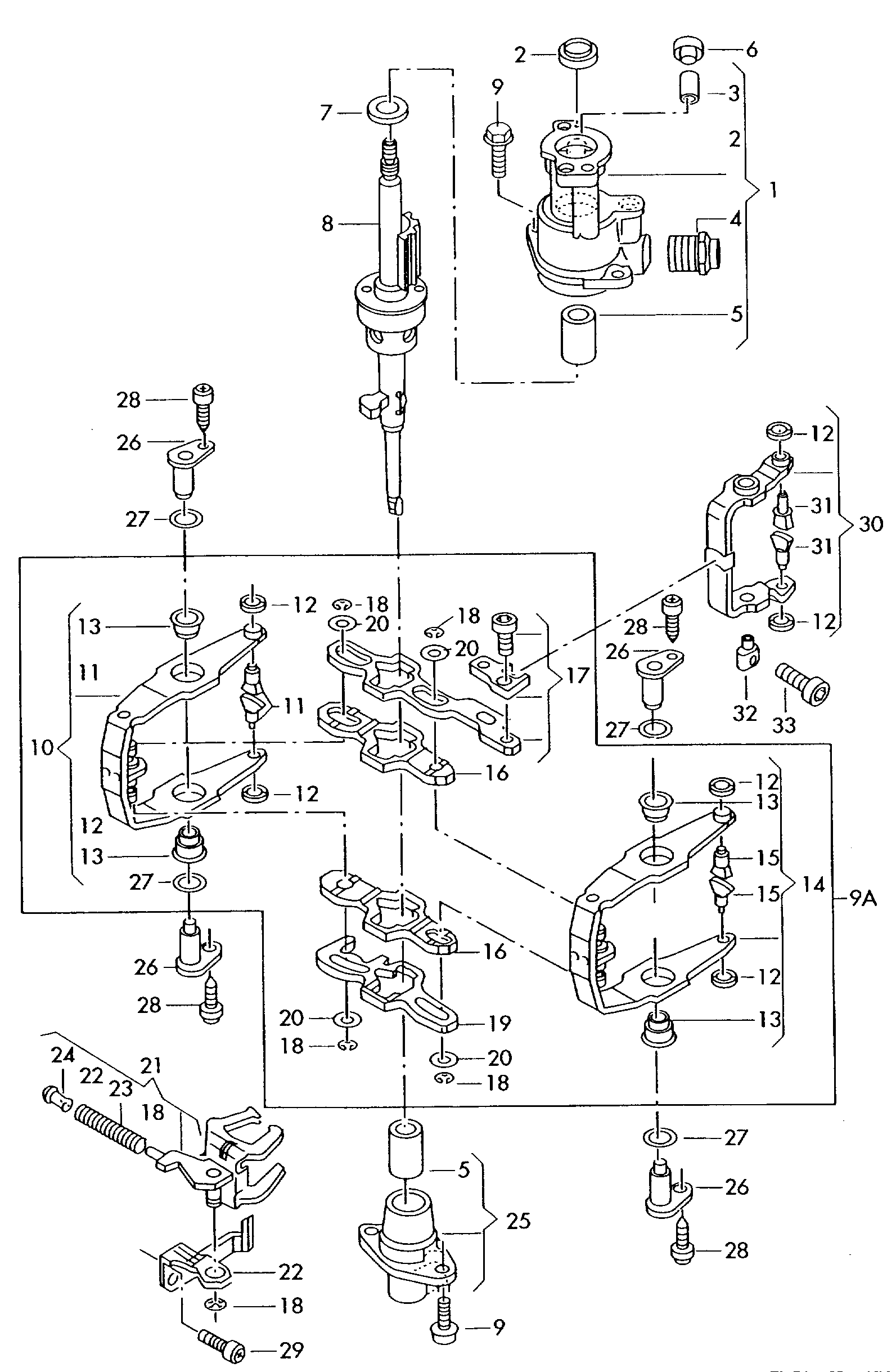 VAG 02A 301 227 C - Simering, transmisie automata aaoparts.ro