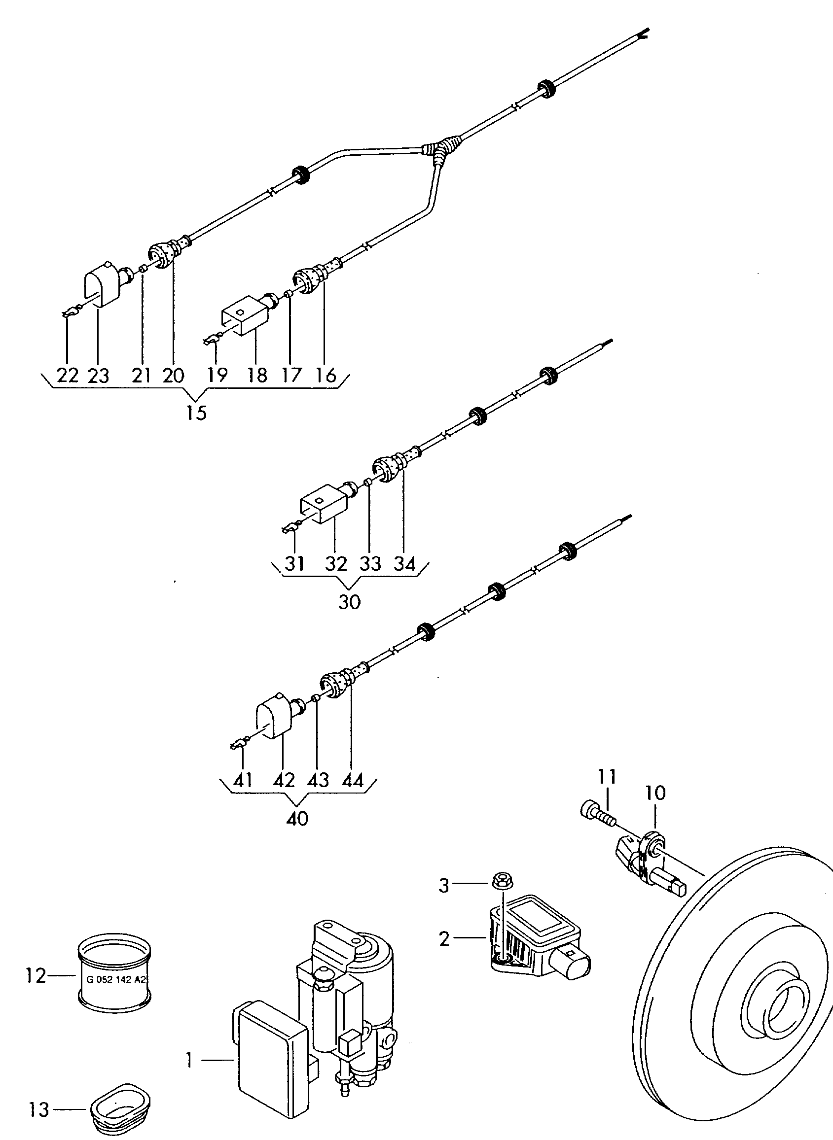 AUDI 7H0 927 903 - Set reparatie, set cabluri aaoparts.ro