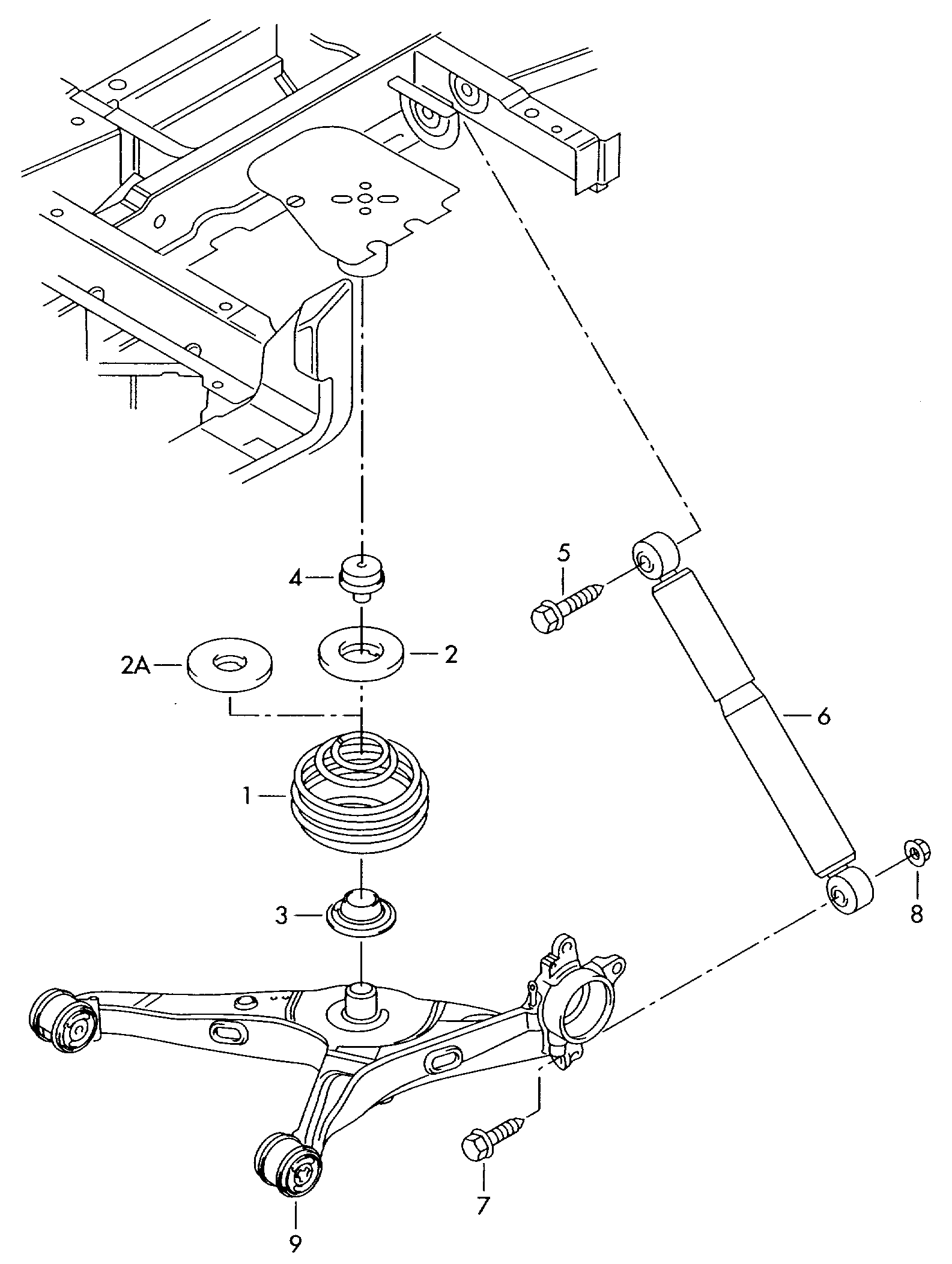 AUDI 7H0511150B - Inel, rulment sarcina amortizor aaoparts.ro