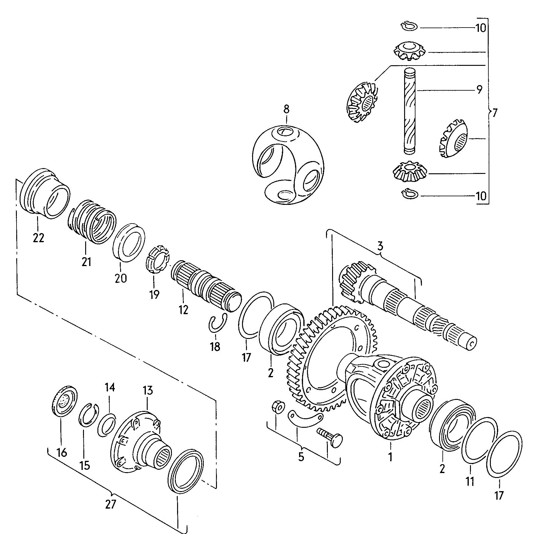 VAG 003 519 185 B - Set reparatie, transmisie manuala aaoparts.ro
