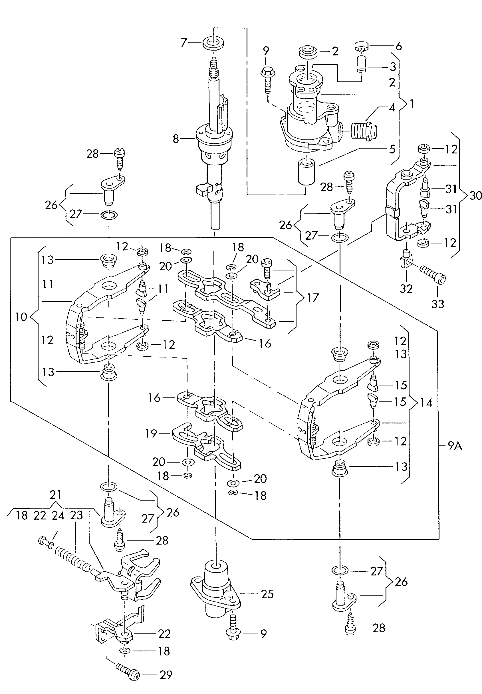 VAG 02A 301 227 C - Simering, transmisie automata aaoparts.ro