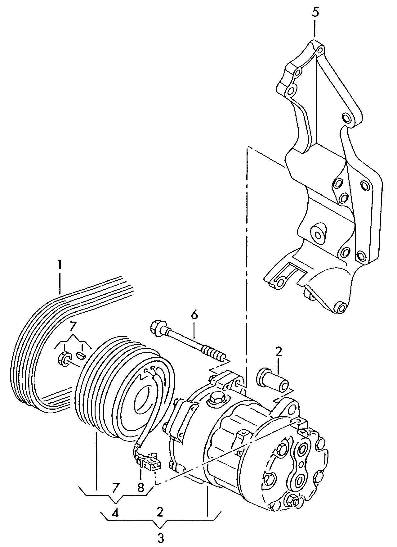 Seat 038 903 137 S - Curea transmisie cu caneluri aaoparts.ro