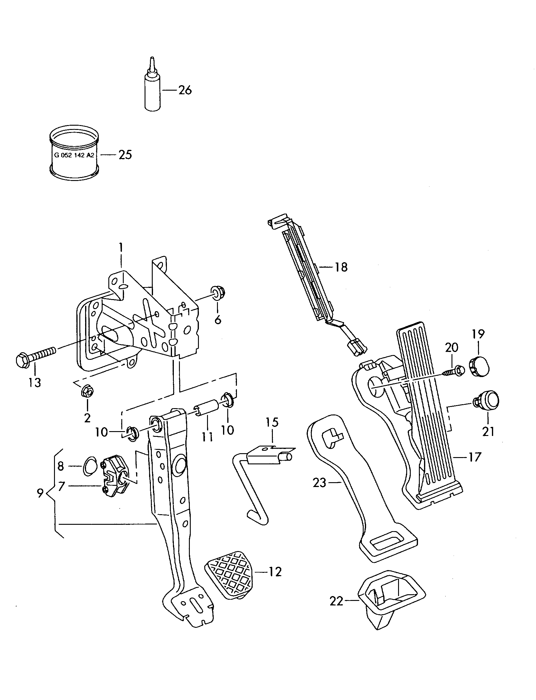 VAG 1K1721503L - Senzor, pedala acceleratie aaoparts.ro