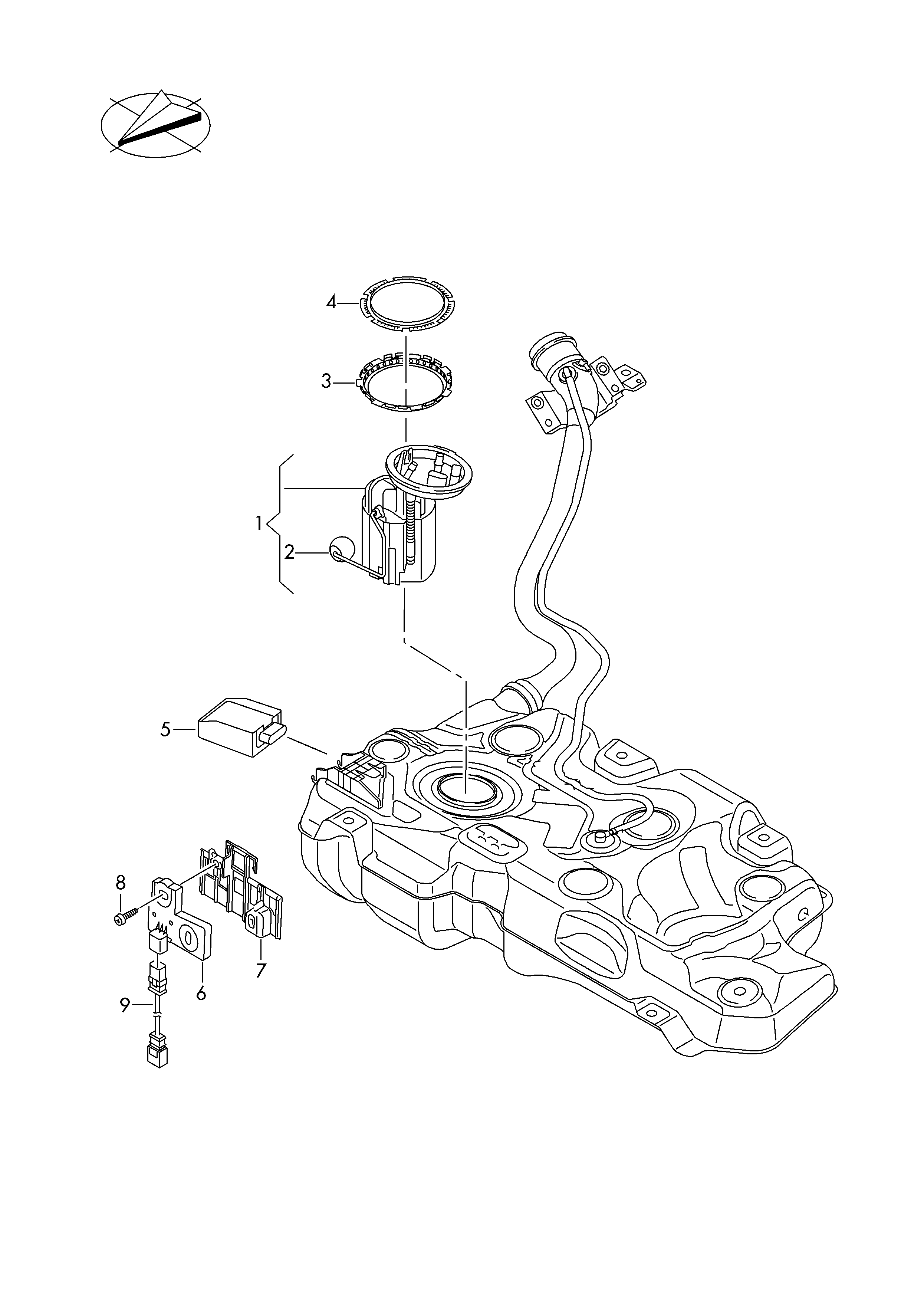 Delphi FG2690-12B1 - Modul alimentare combustibil aaoparts.ro