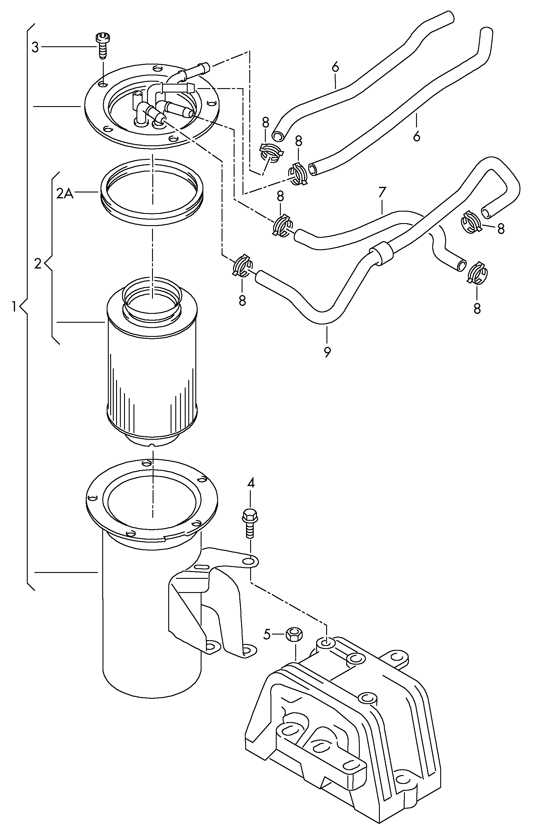 VAG 3C0127434 - Filtru combustibil aaoparts.ro