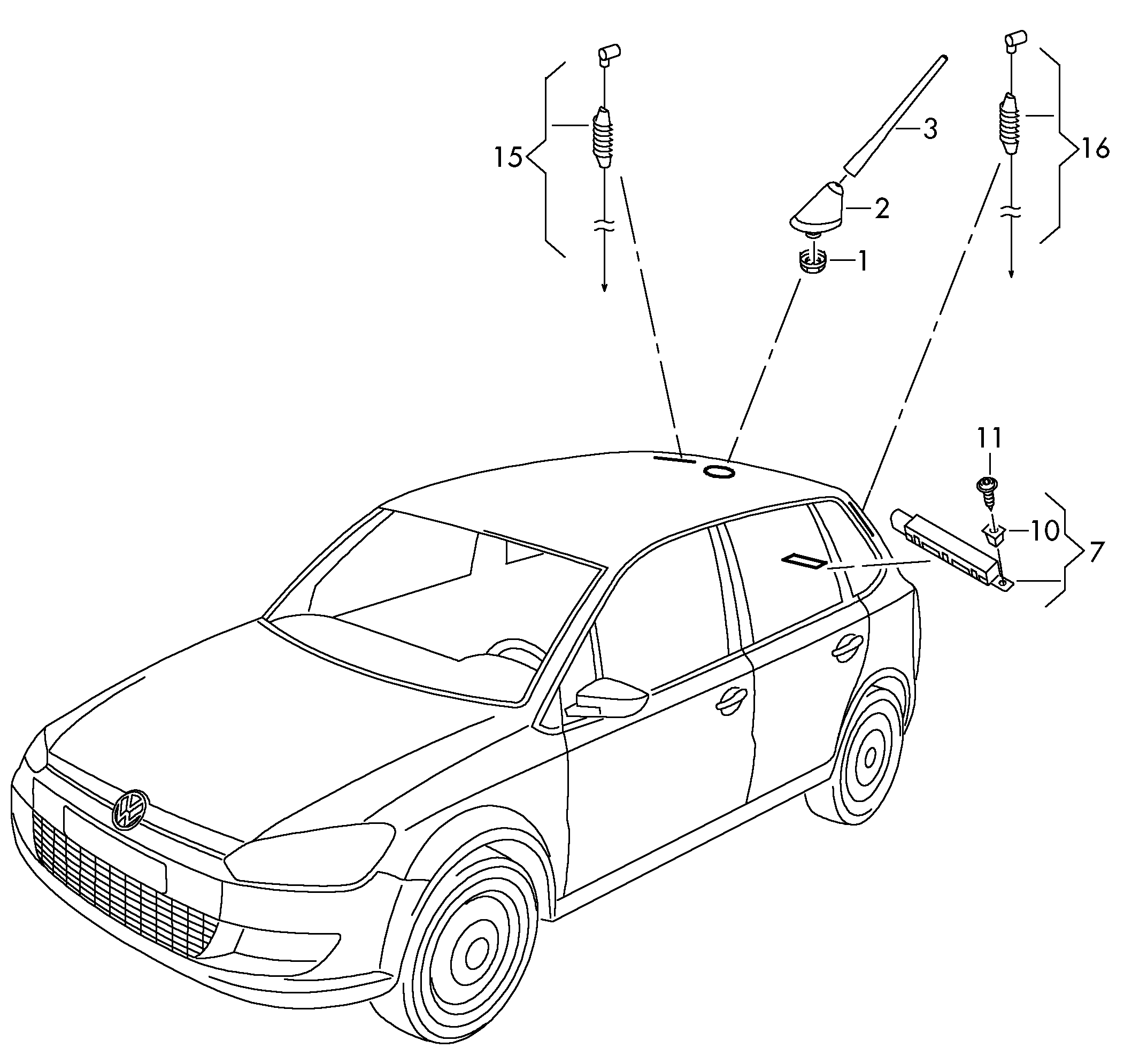 Seat 6R0 035 849 D - Antena aaoparts.ro