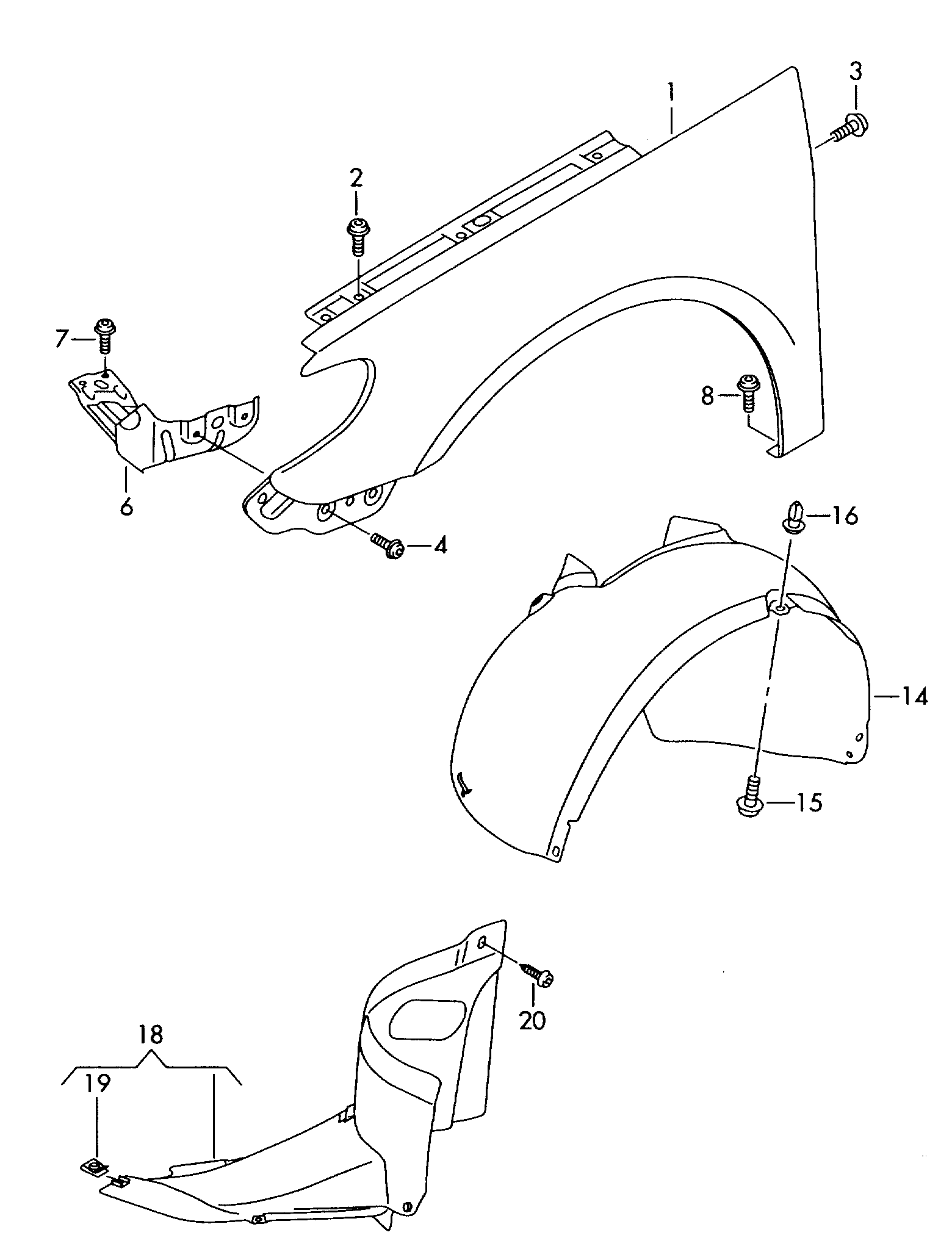 VW 3C8821021 - Aripa aaoparts.ro