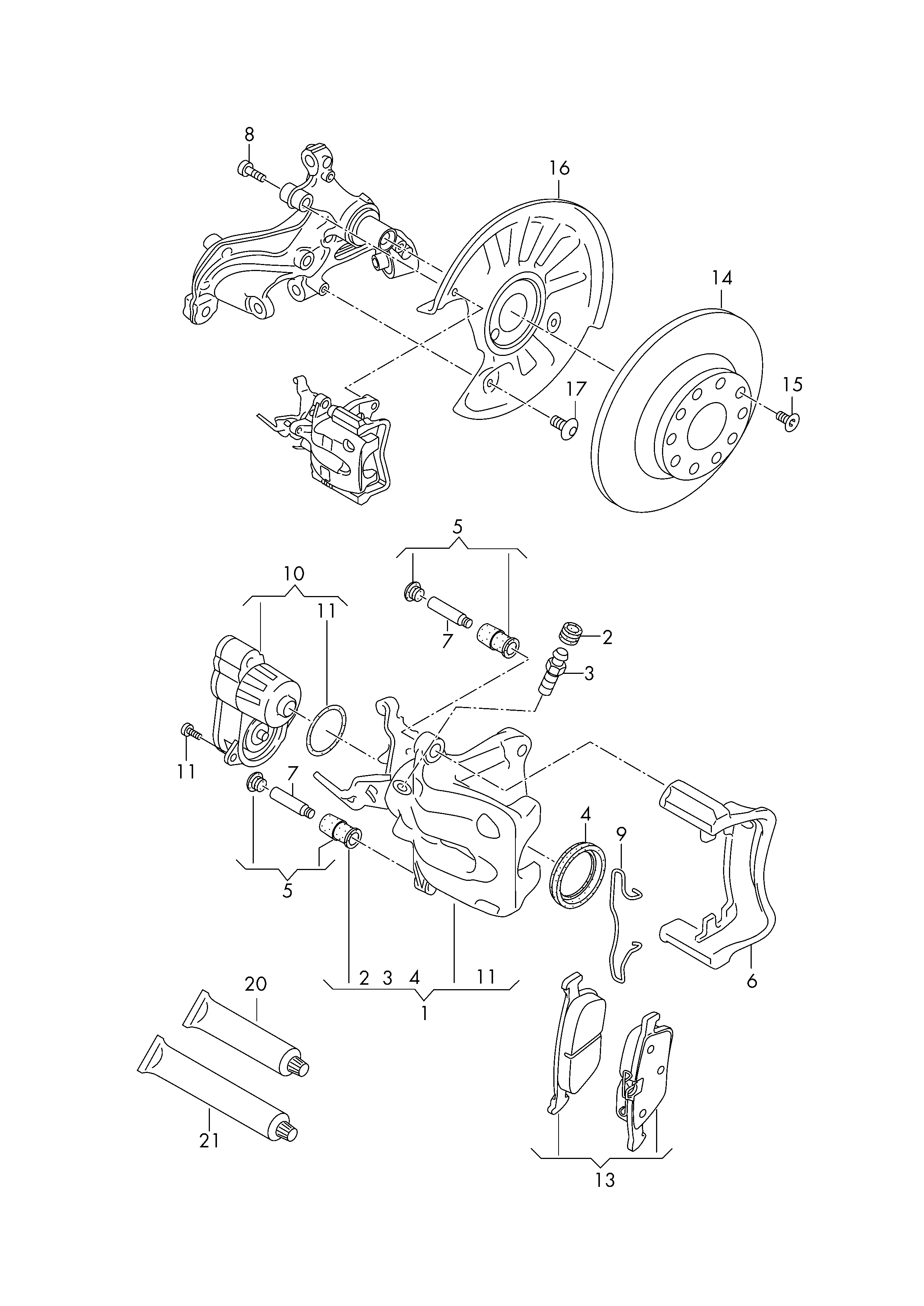 VW 3Q0698451C - Set placute frana,frana disc aaoparts.ro