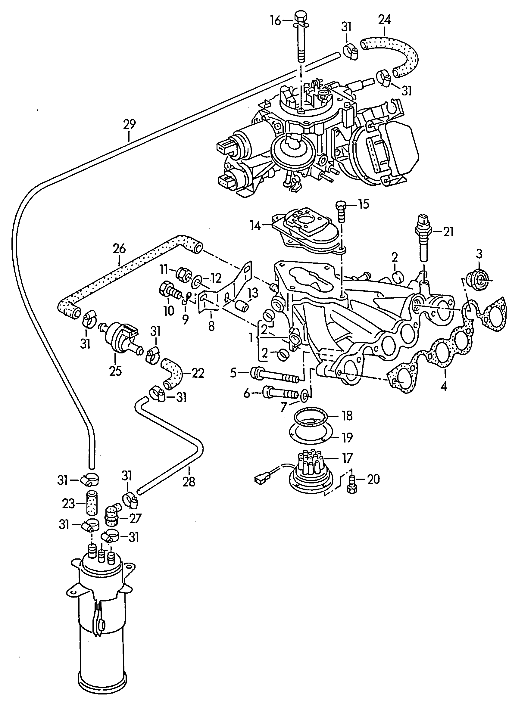 Metzger 8070911 - Flansa carburator aaoparts.ro