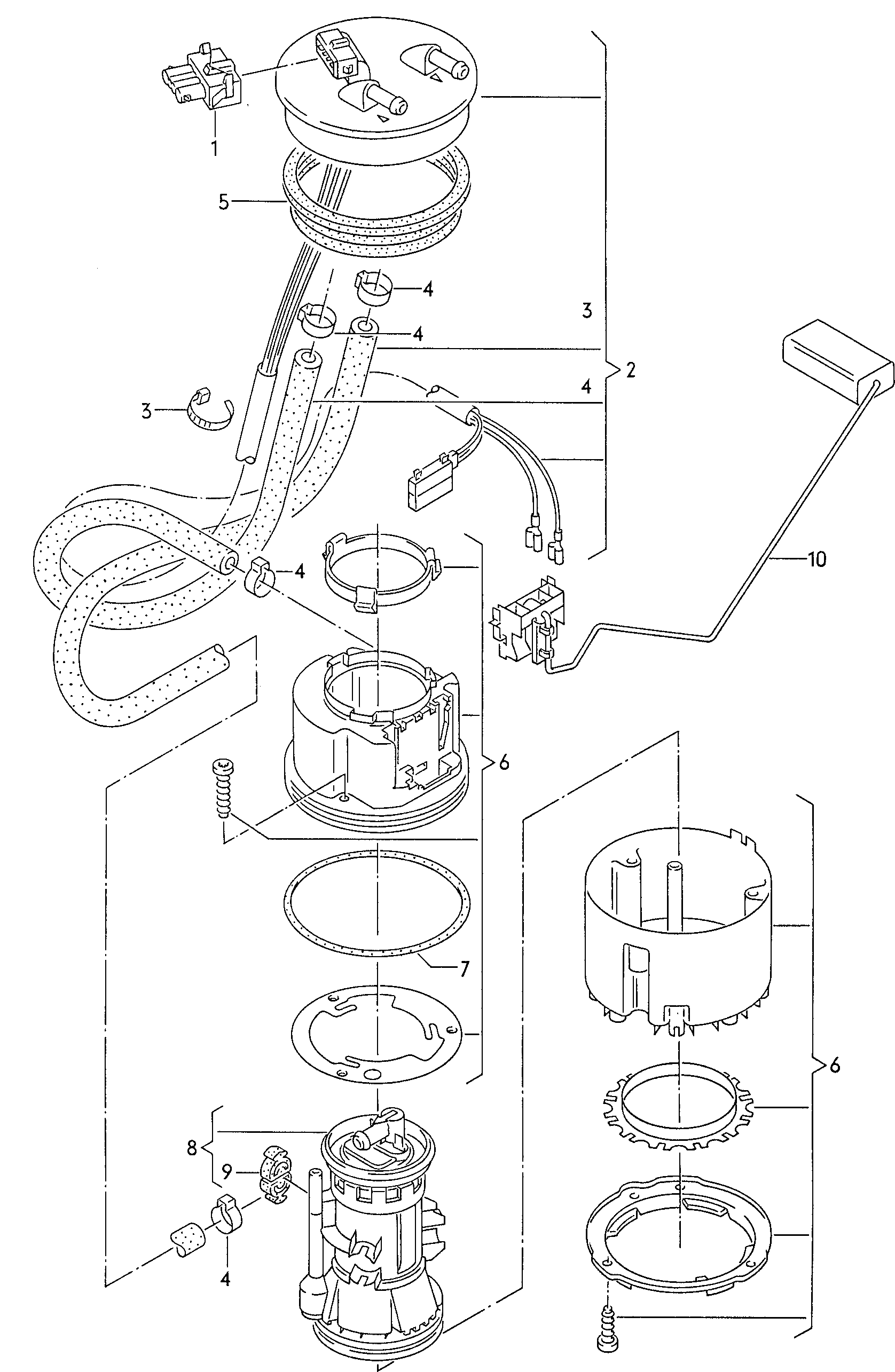 VW 1H0 919 651 Q - Modul alimentare combustibil aaoparts.ro