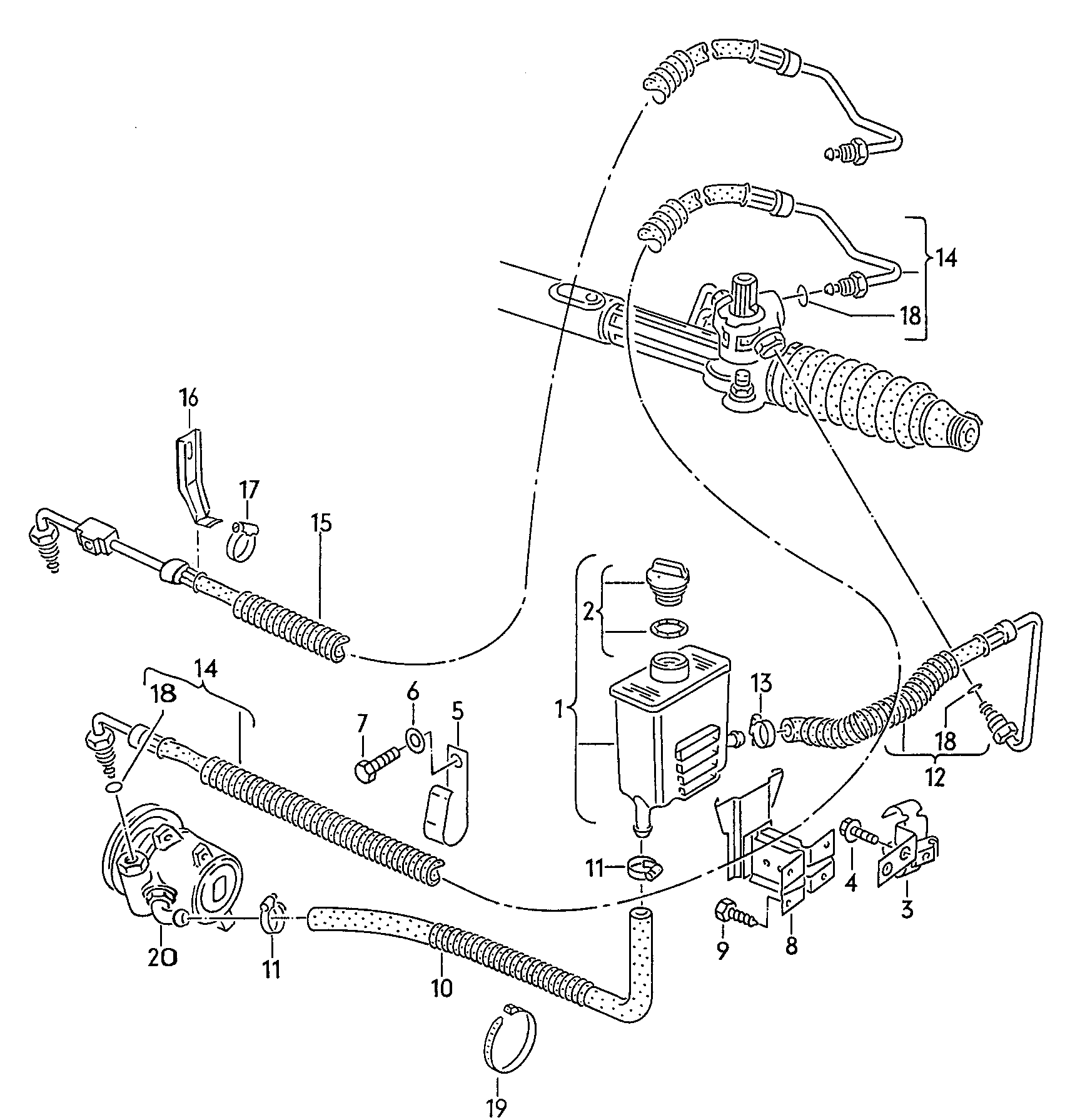 FEBI Bilstein 18840 - Rezervor, ulei hidraulic servo-directie aaoparts.ro