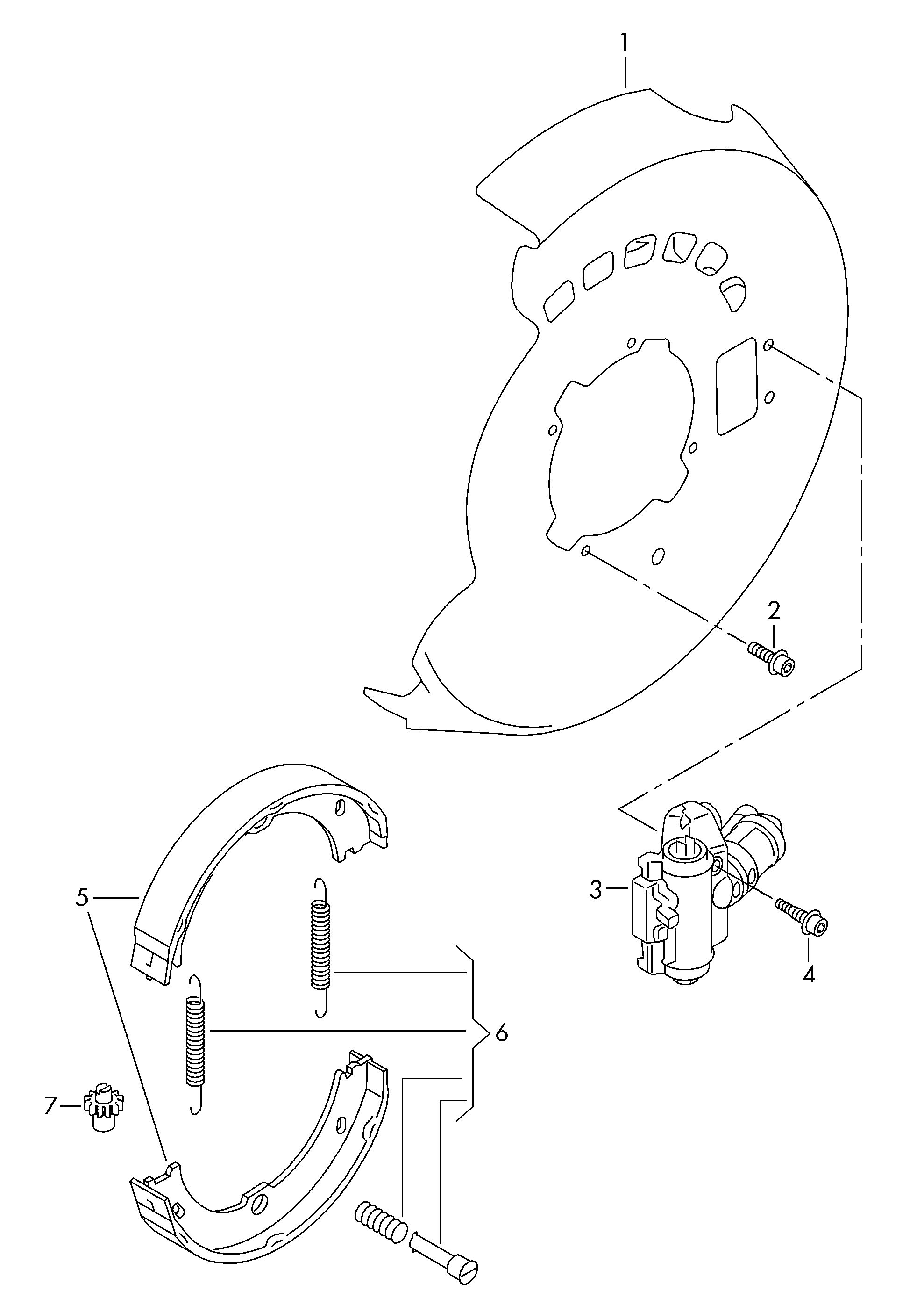 ATE 03.0137-9354.2 - Set accesorii, saboti frana parcare aaoparts.ro