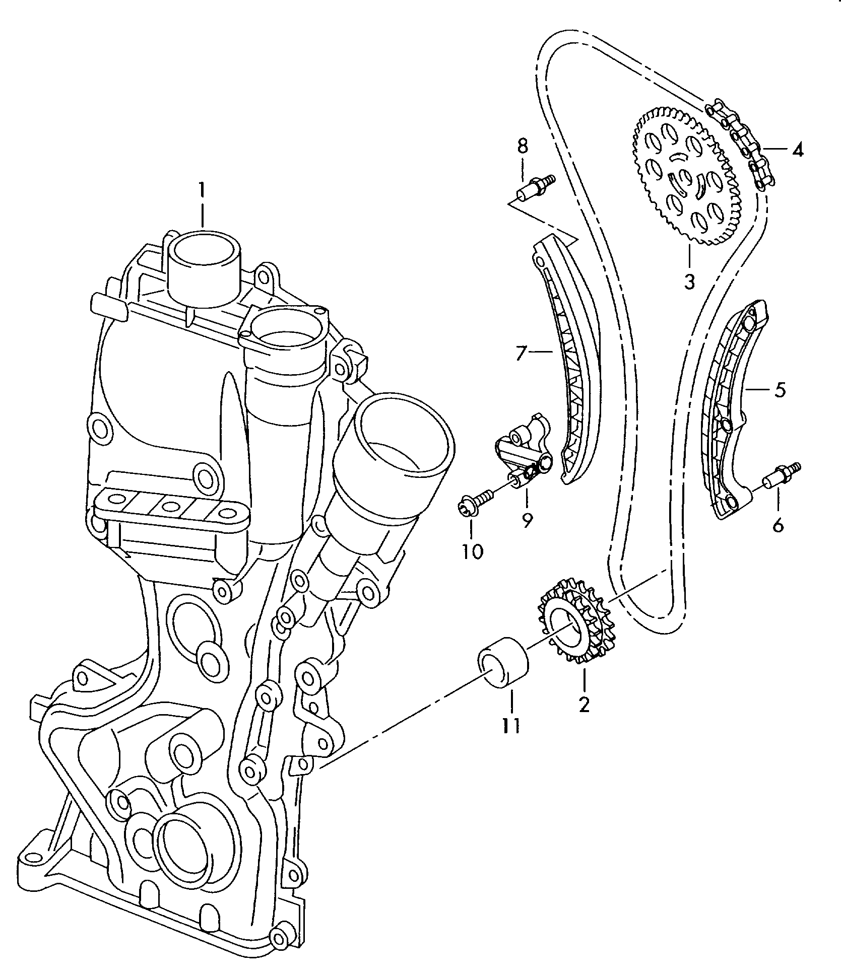 VW 03C 109 507 BA - Chit lant de distributie aaoparts.ro