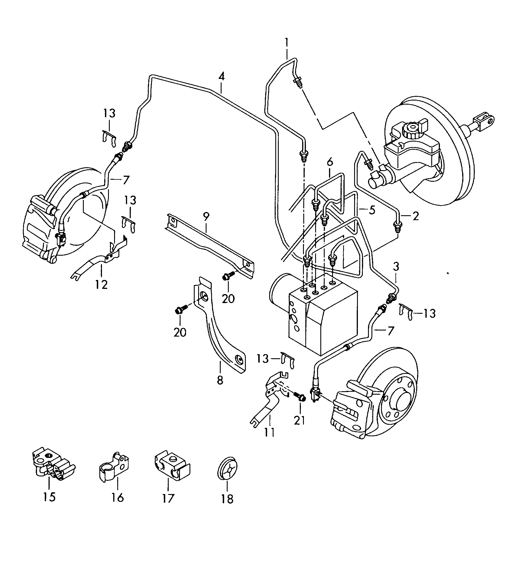 VAG 5N0 611 701 A - Furtun frana aaoparts.ro