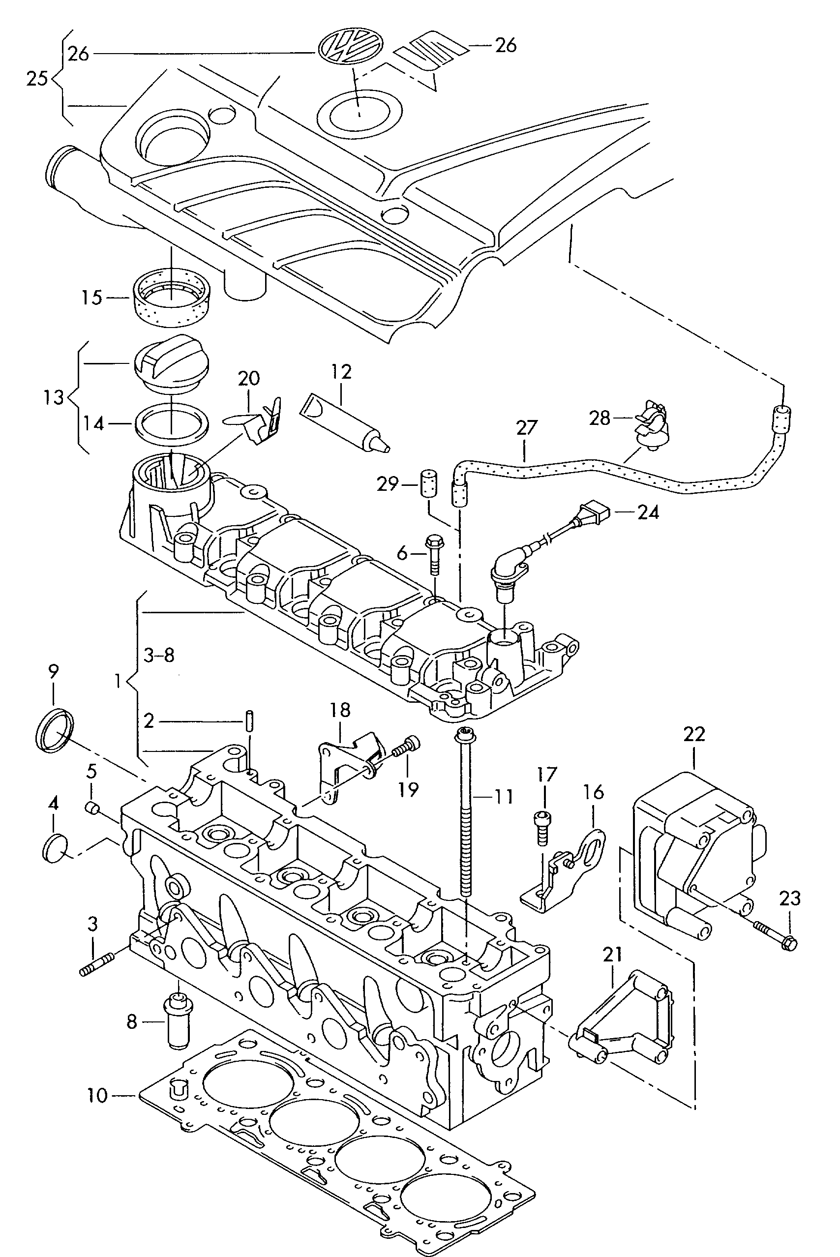 Seat 06B 103 485 B - Buson,umplere ulei aaoparts.ro