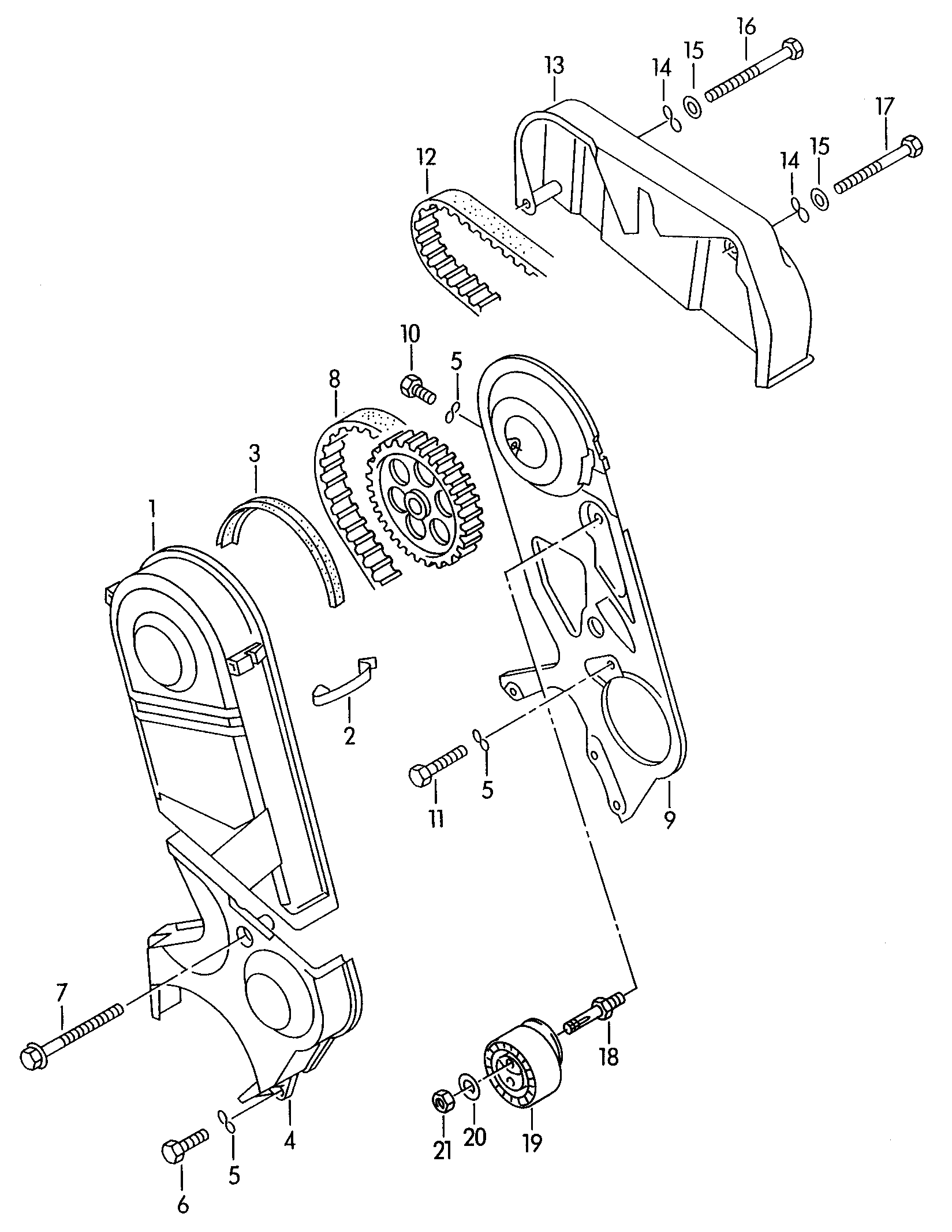 AUDI 074 109 119 R - Curea de distributie aaoparts.ro