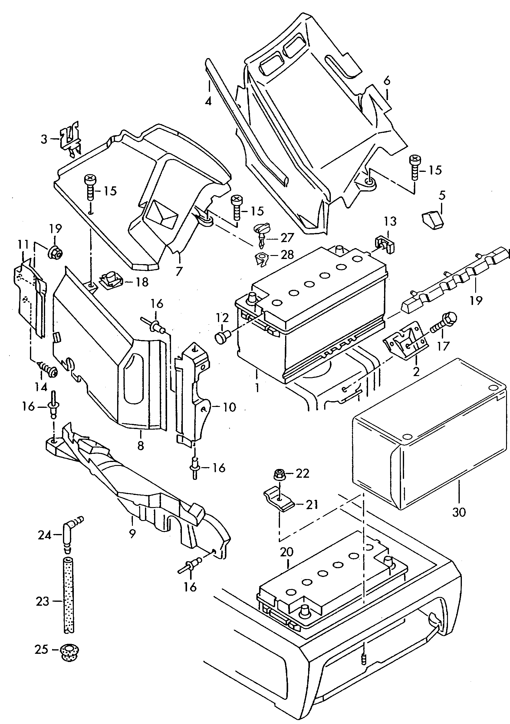 VAG 000915105DA - Baterie de pornire aaoparts.ro