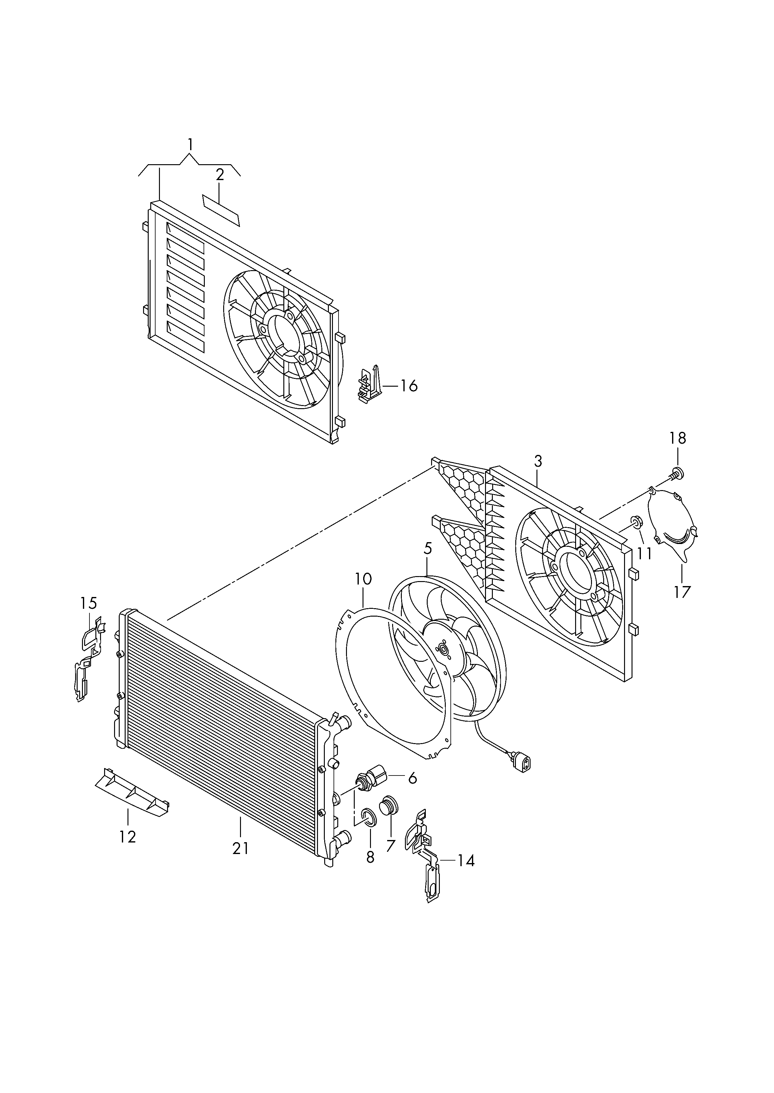VAG N  90544501 - Radiator, racire motor aaoparts.ro