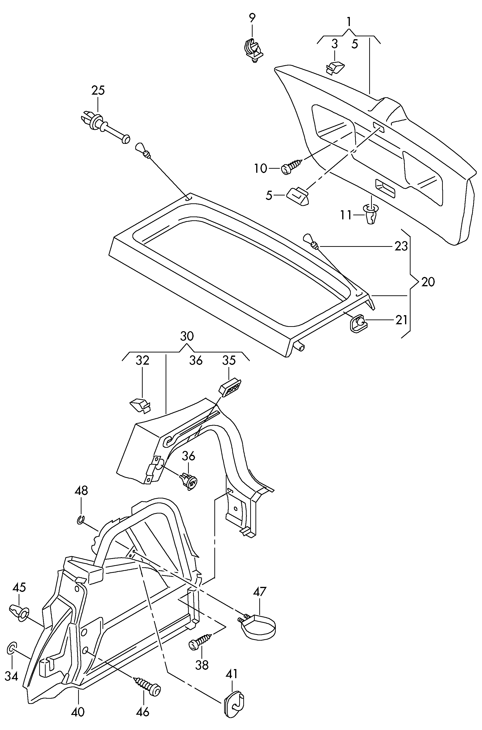 VAG N  90584102 - Clips, acoperire decorativa si protectie aaoparts.ro