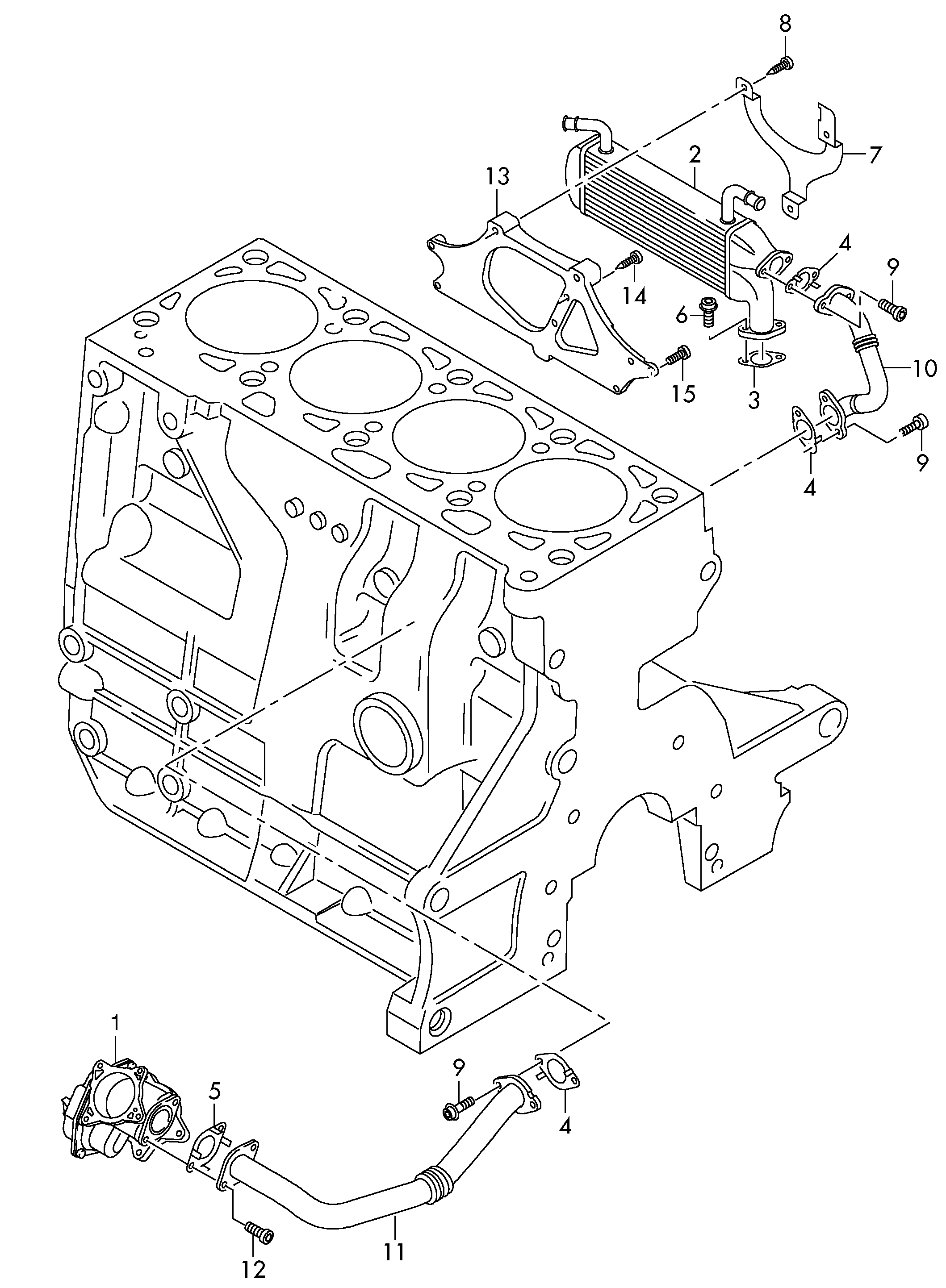 AUDI 03L 131 547 N - Garnitura, ventil AGR aaoparts.ro