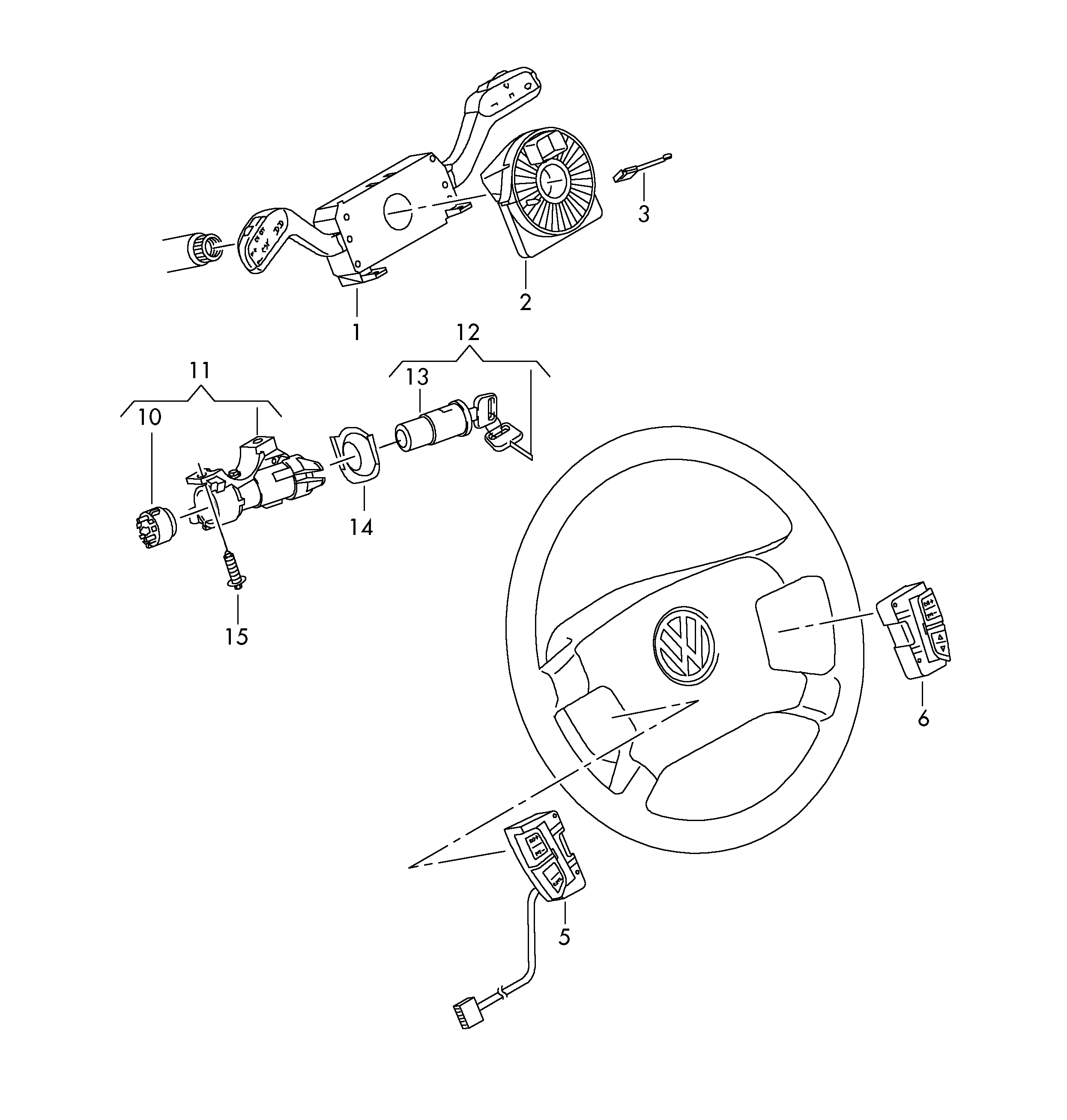 AIC 76125 - Comutator coloana directie aaoparts.ro