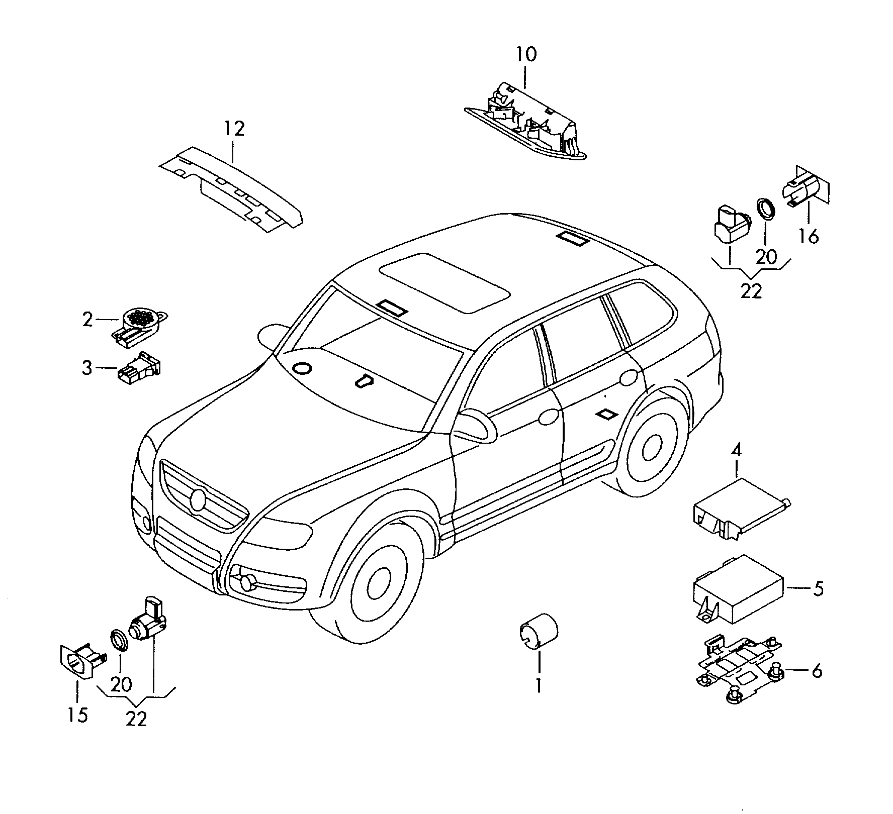 TRUCKTEC 07.42.002 - Sensor, ajutor parcare aaoparts.ro