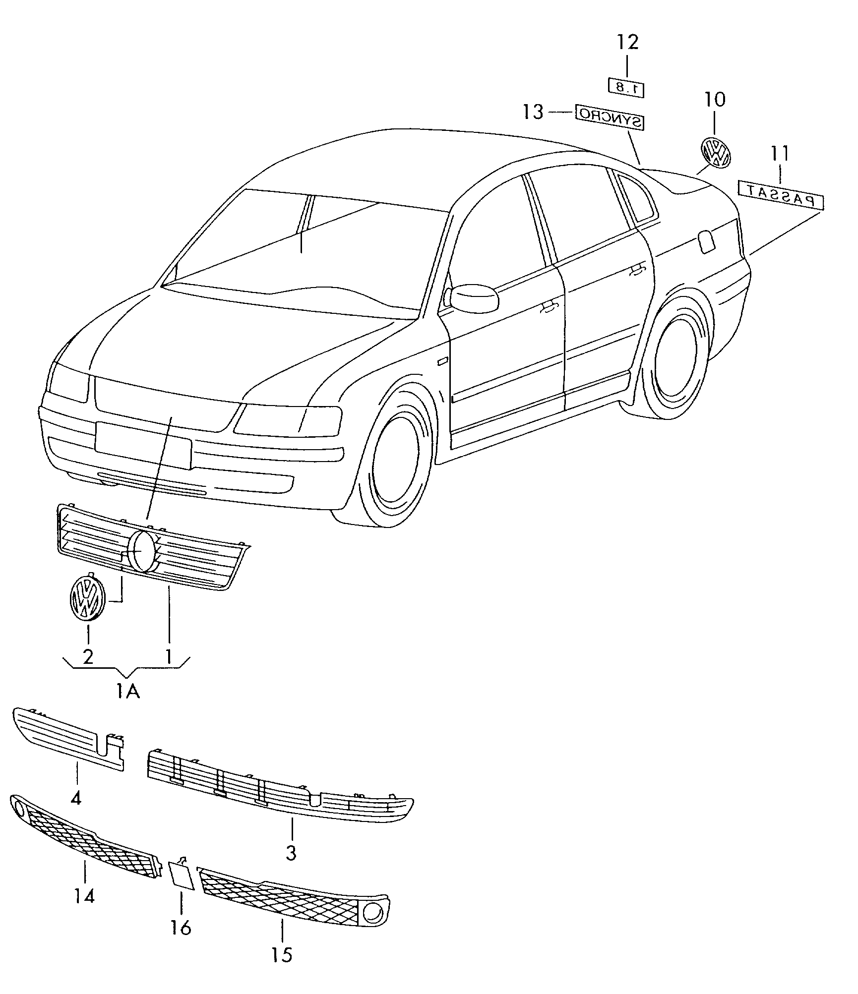Polcar 954805-J - Grila radiator aaoparts.ro