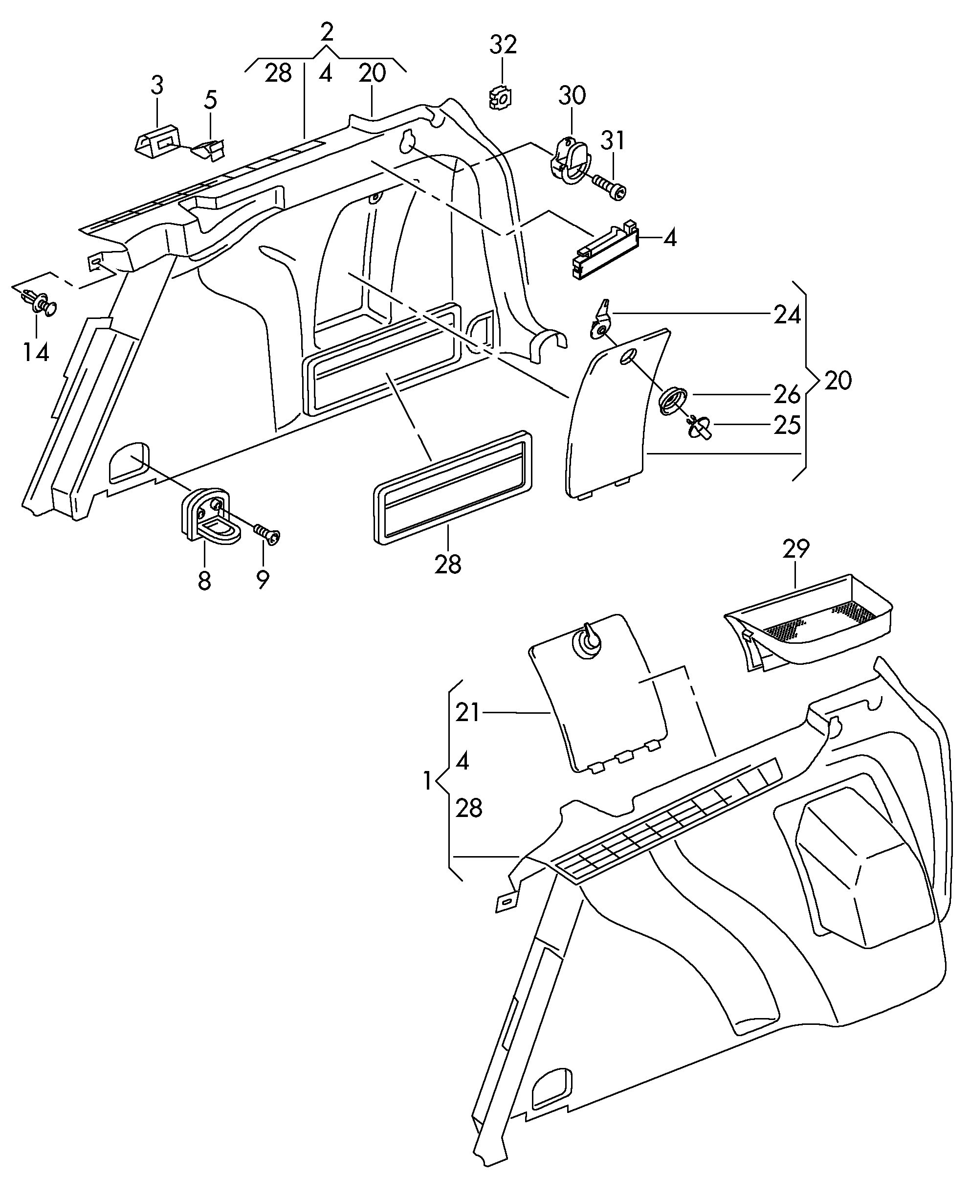 FA1 11-30008.10 - Clips, acoperire decorativa si protectie aaoparts.ro