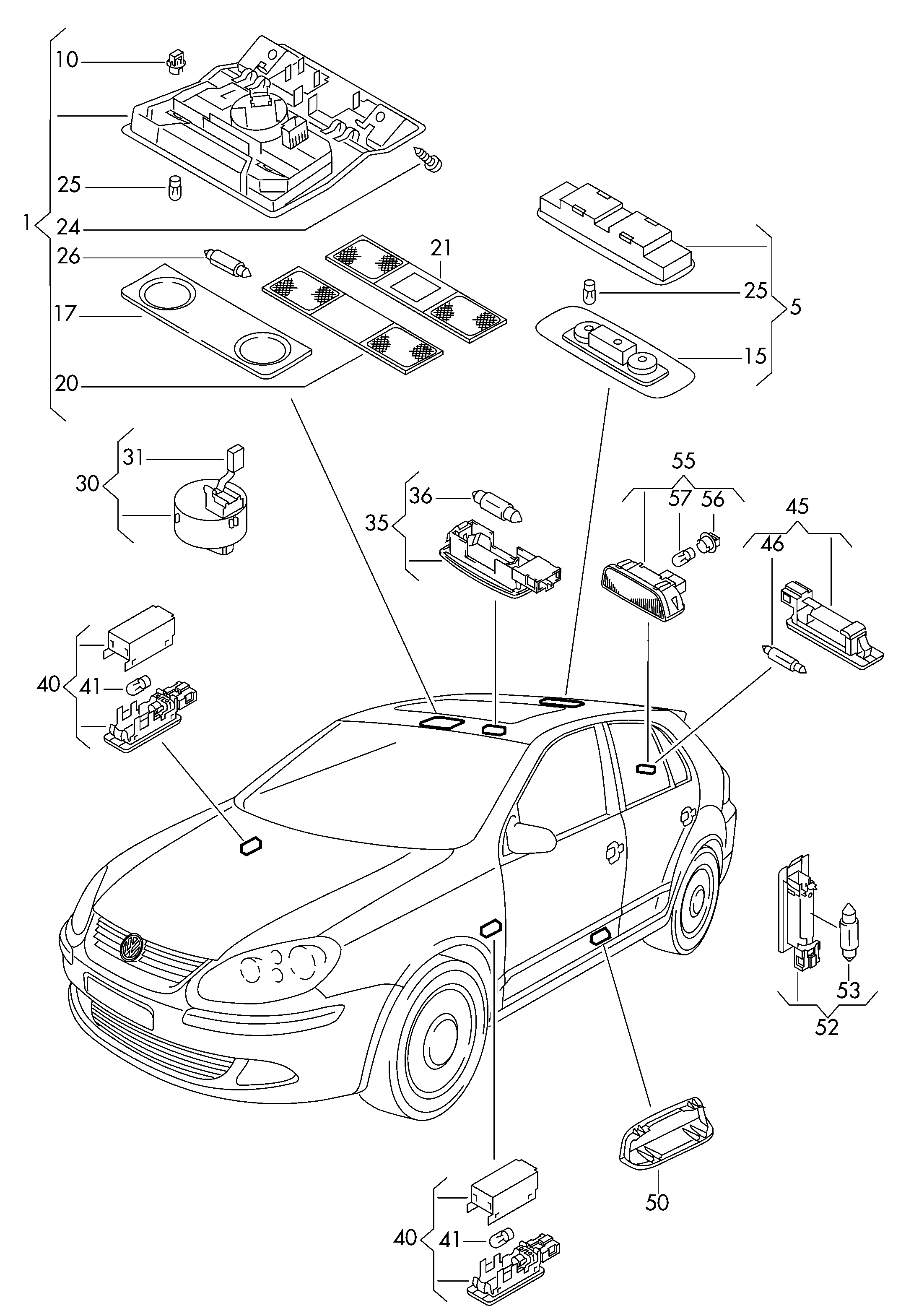 VW 6L0 947 415 - Lumina urcare aaoparts.ro